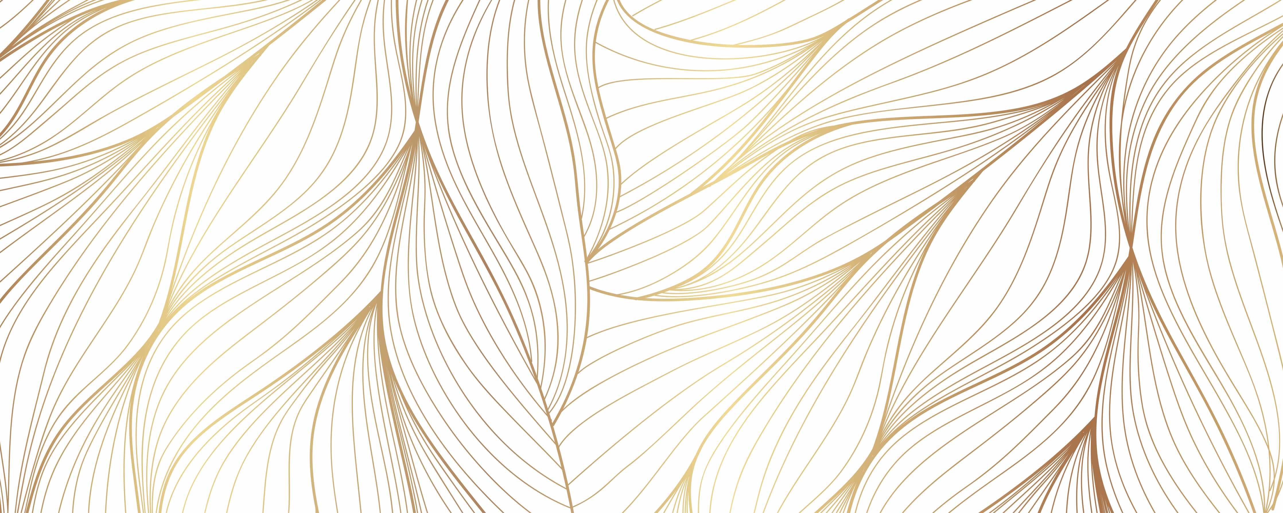 Büro Wandgestaltung-Elegante Weiß-Beige Wellenlinien