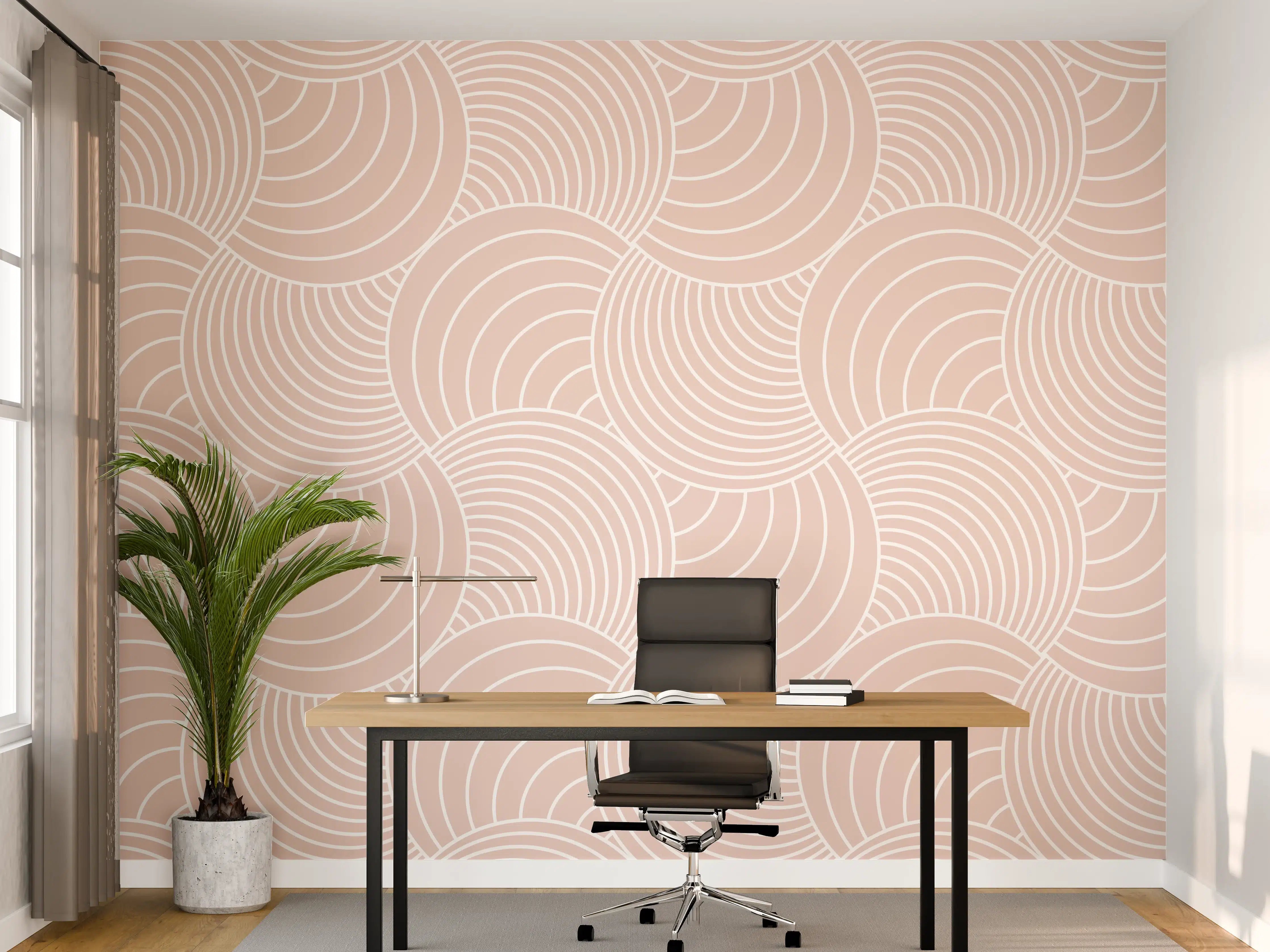 Büro Wandgestaltung - Elegante Weiß-Grau-Marmorierung mit feinen Nuancen