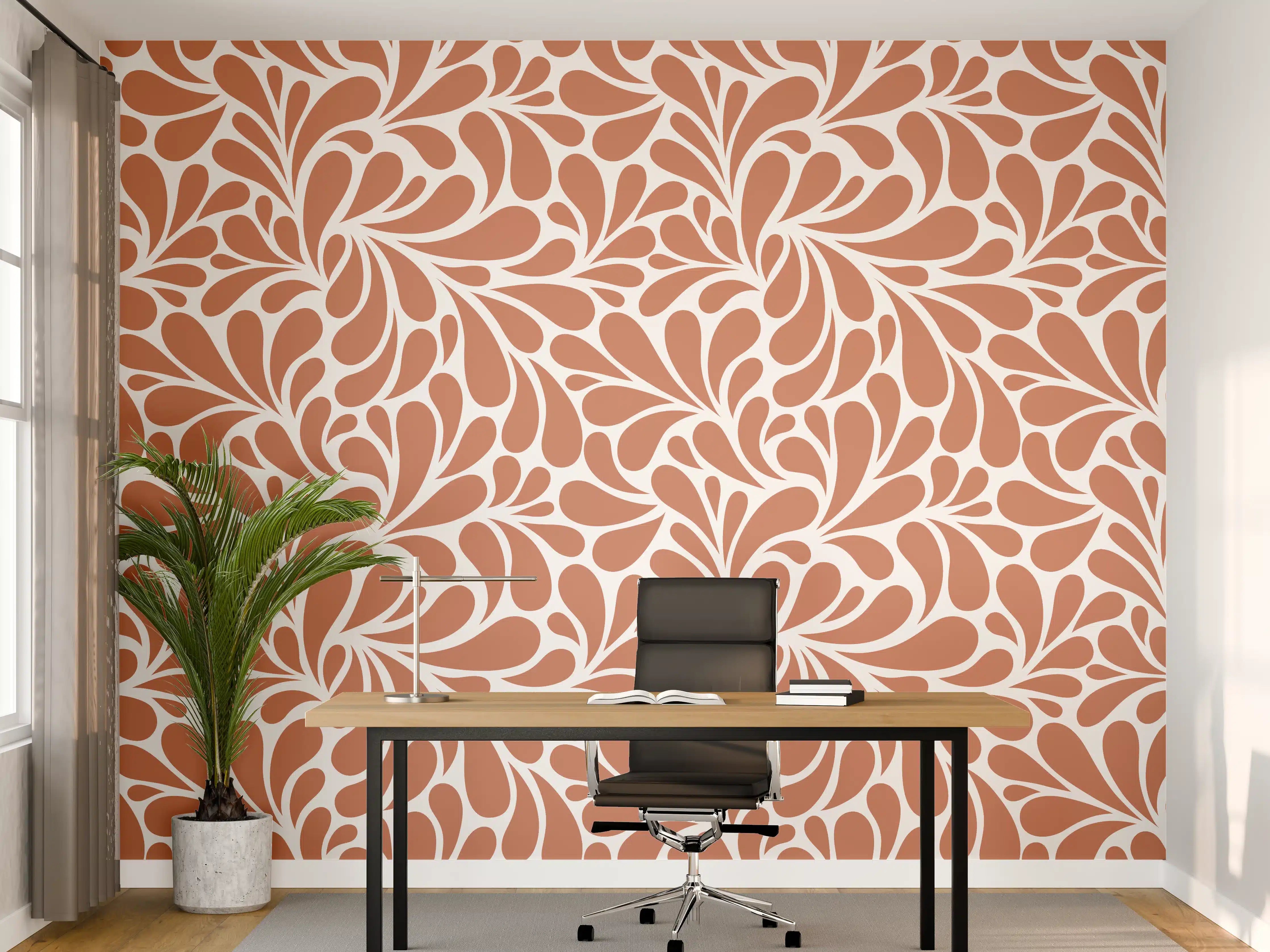 Büro Wandgestaltung - Elegante Weiß-Grau Marmorstruktur mit subtilen Graunuancen