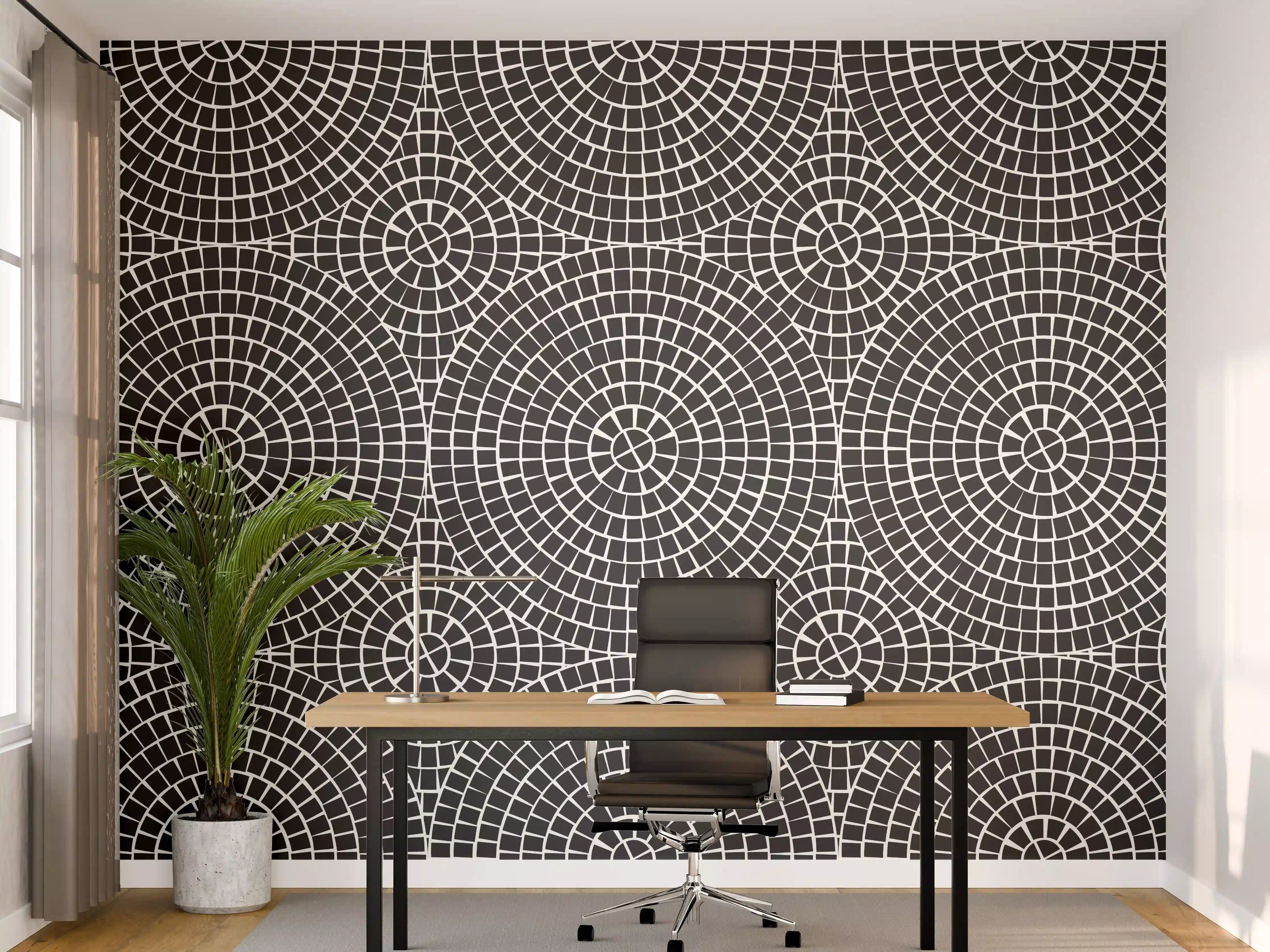 Büro Wandgestaltung - Elegante weiße Marmor-Textur mit sanften Graunuancen