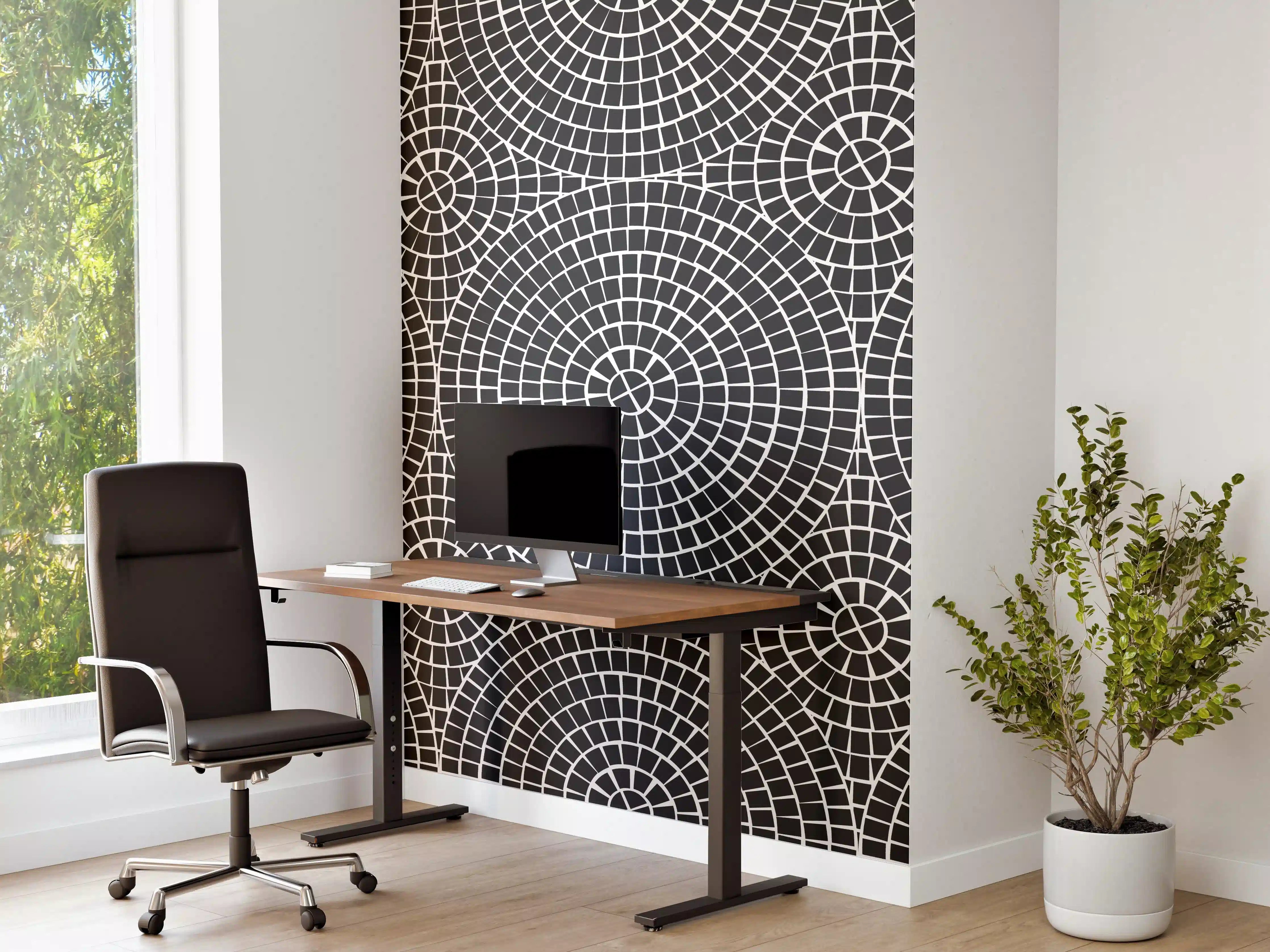 Büro Wandgestaltung - Elegante weiße Marmor-Textur mit sanften Graunuancen
