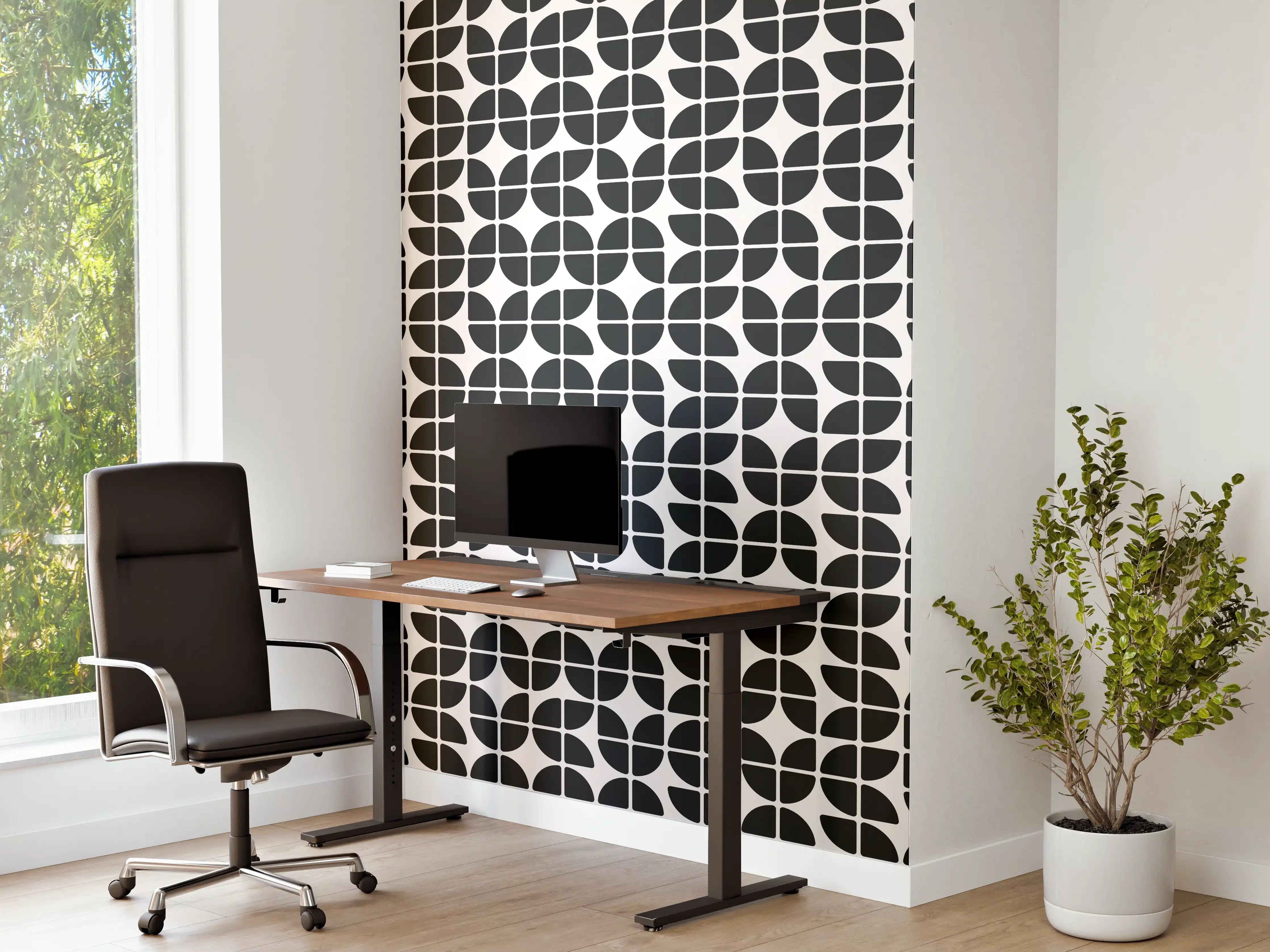 Büro Wandgestaltung - Elegante weiße Marmorfläche mit zarten Graunuancen