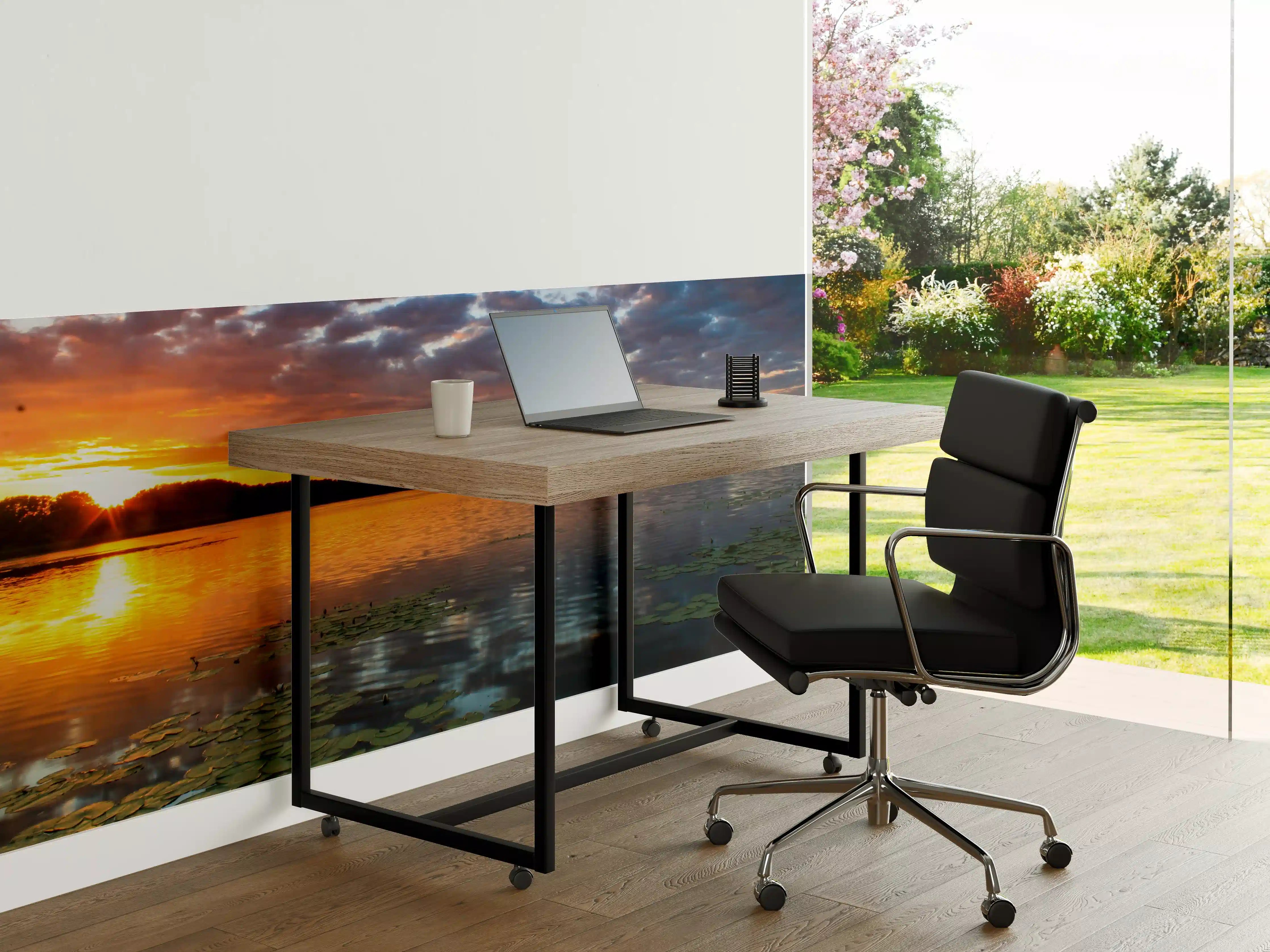 Büro Wandgestaltung - Epischer Sonnenuntergang über See