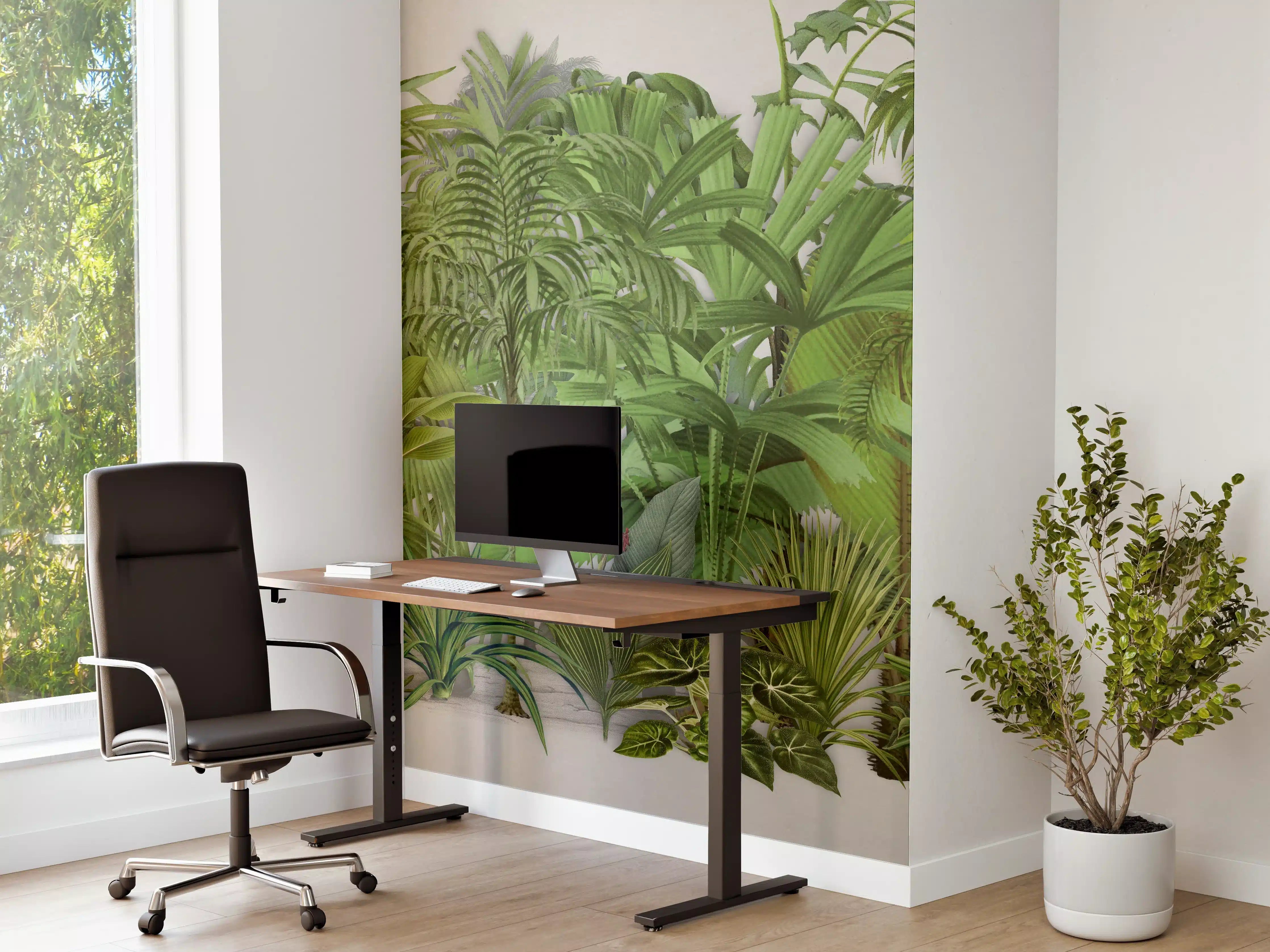 Büro Wandgestaltung - Exotische Pflanzen