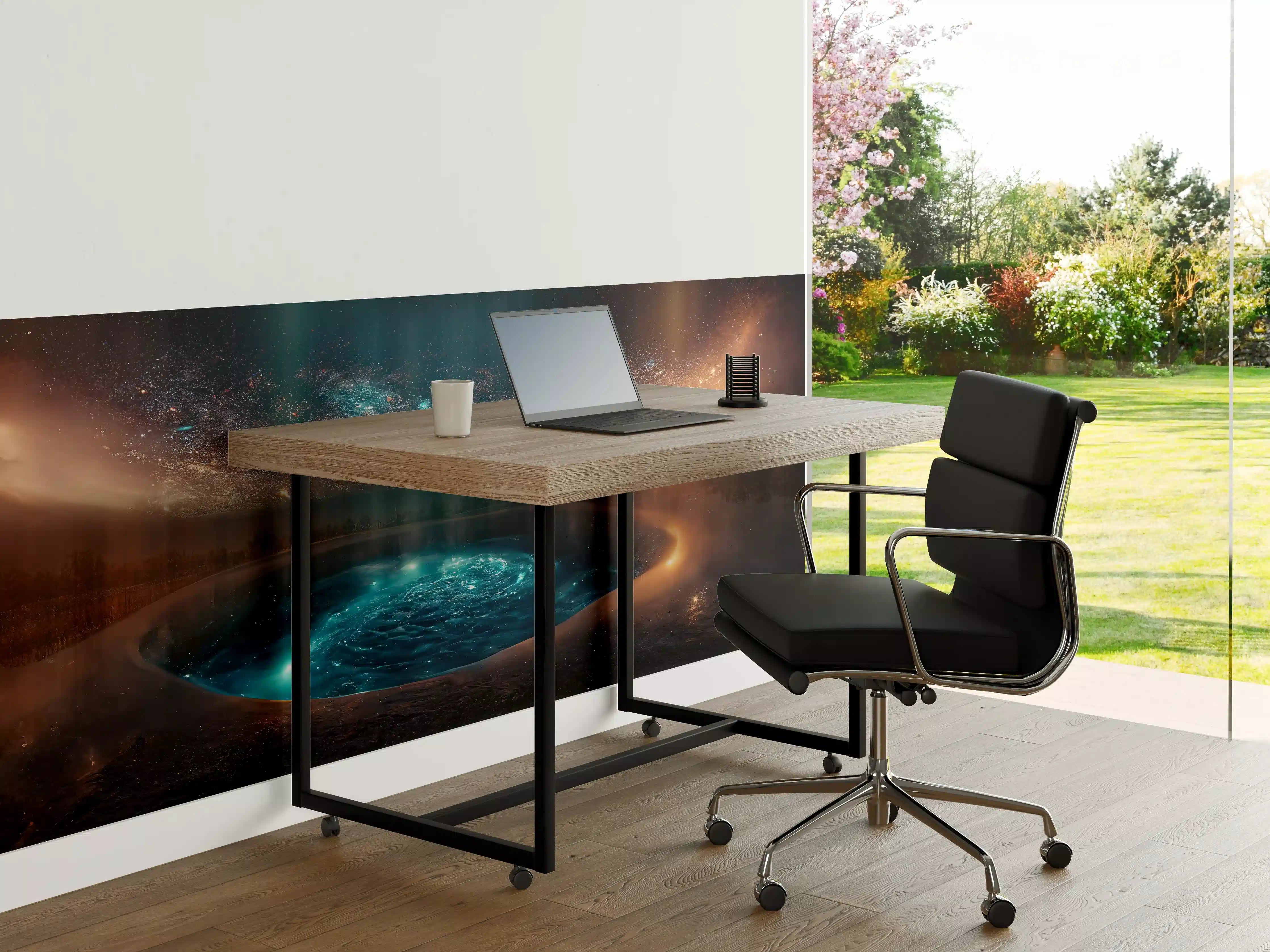 Büro Wandgestaltung - Fantasielandschaft - Nächtlicher Blick