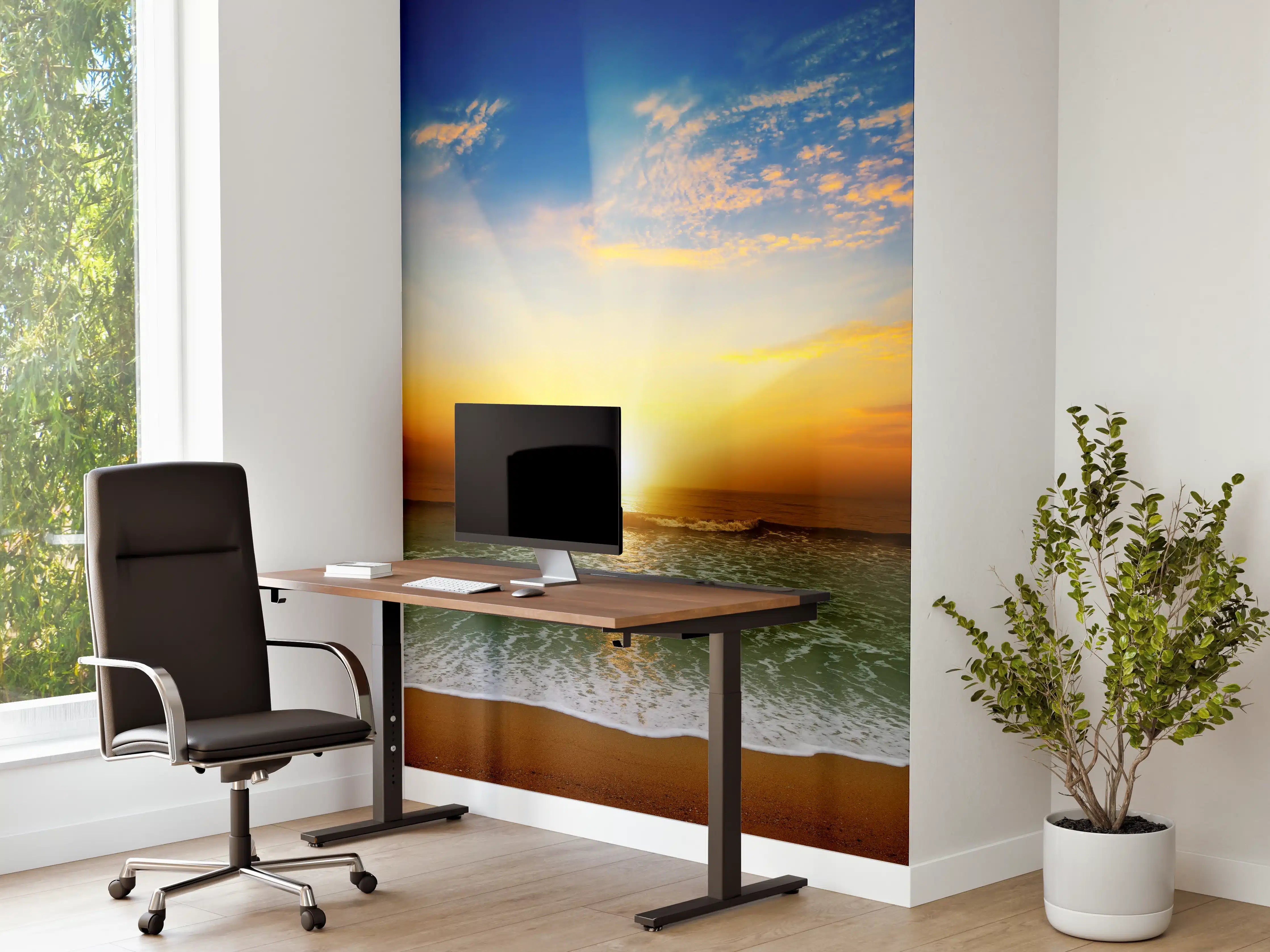 Büro Wandgestaltung - Fantastischer Sonnenuntergang an Mexicos Pazifikküste