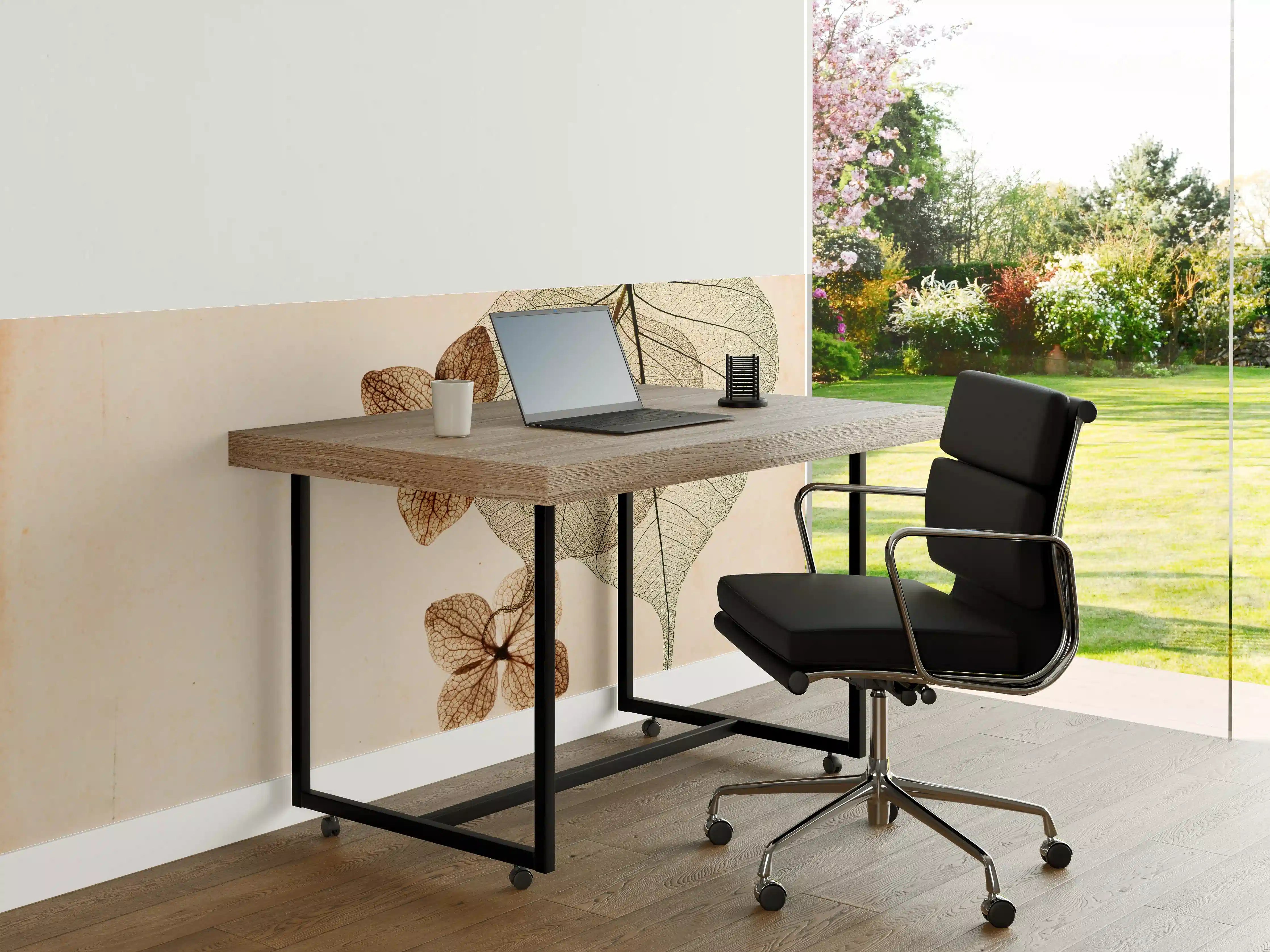 Büro Wandgestaltung - Feine Blattvenen Makrofotografie