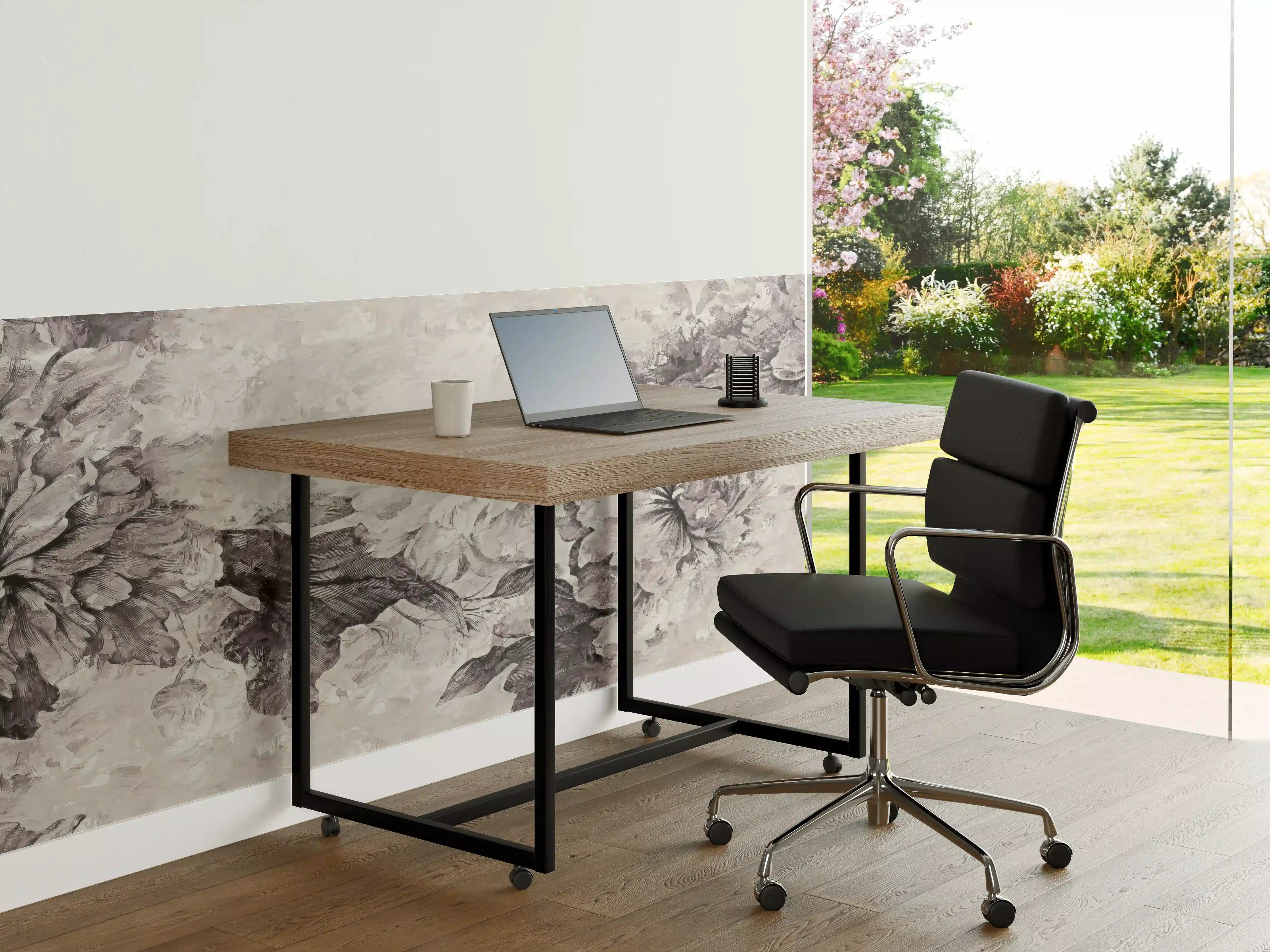Büro Wandgestaltung - Floral Grau Abstrakte Textur