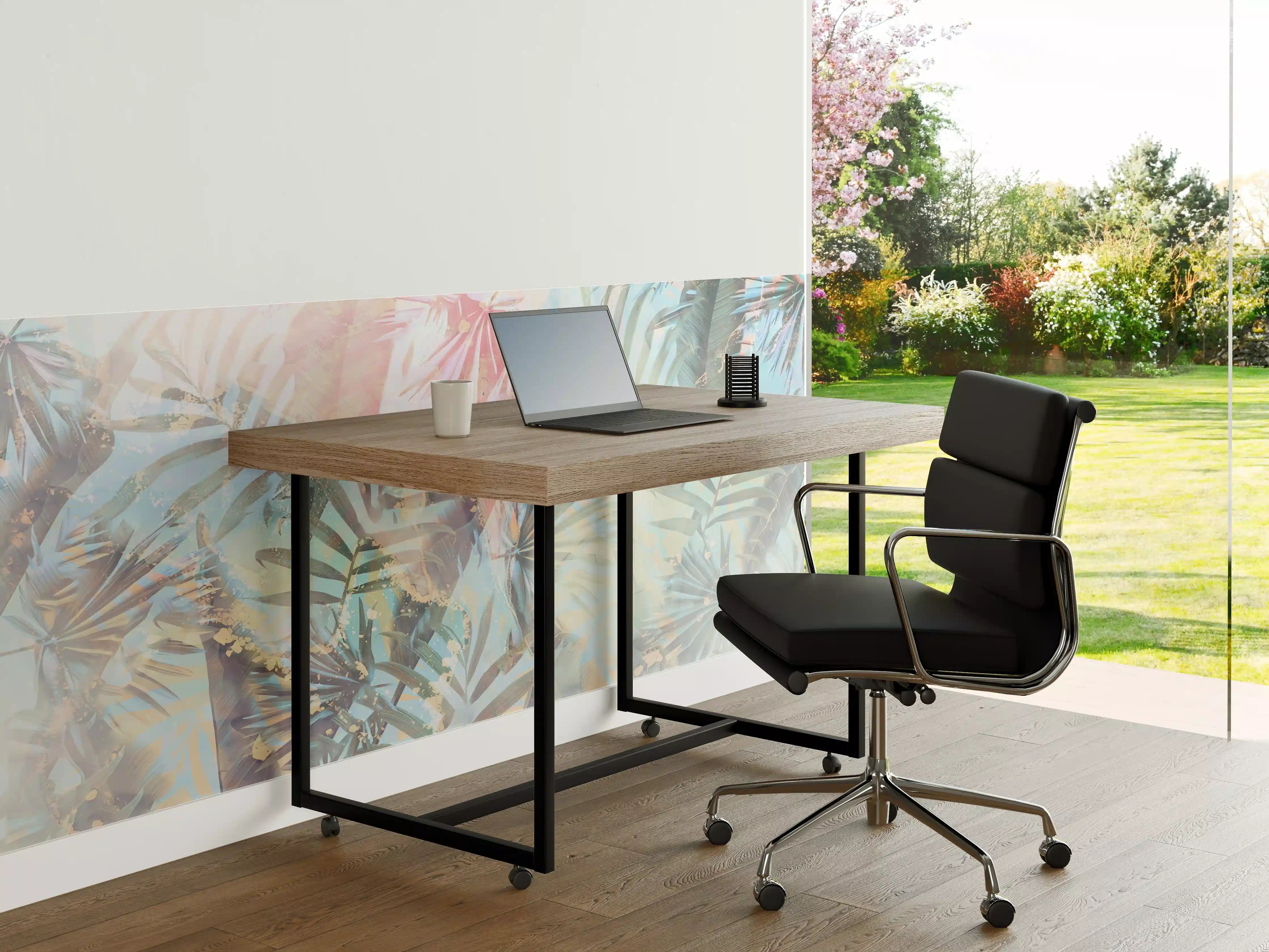 Büro Wandgestaltung - Florale Darstellung - Pastell