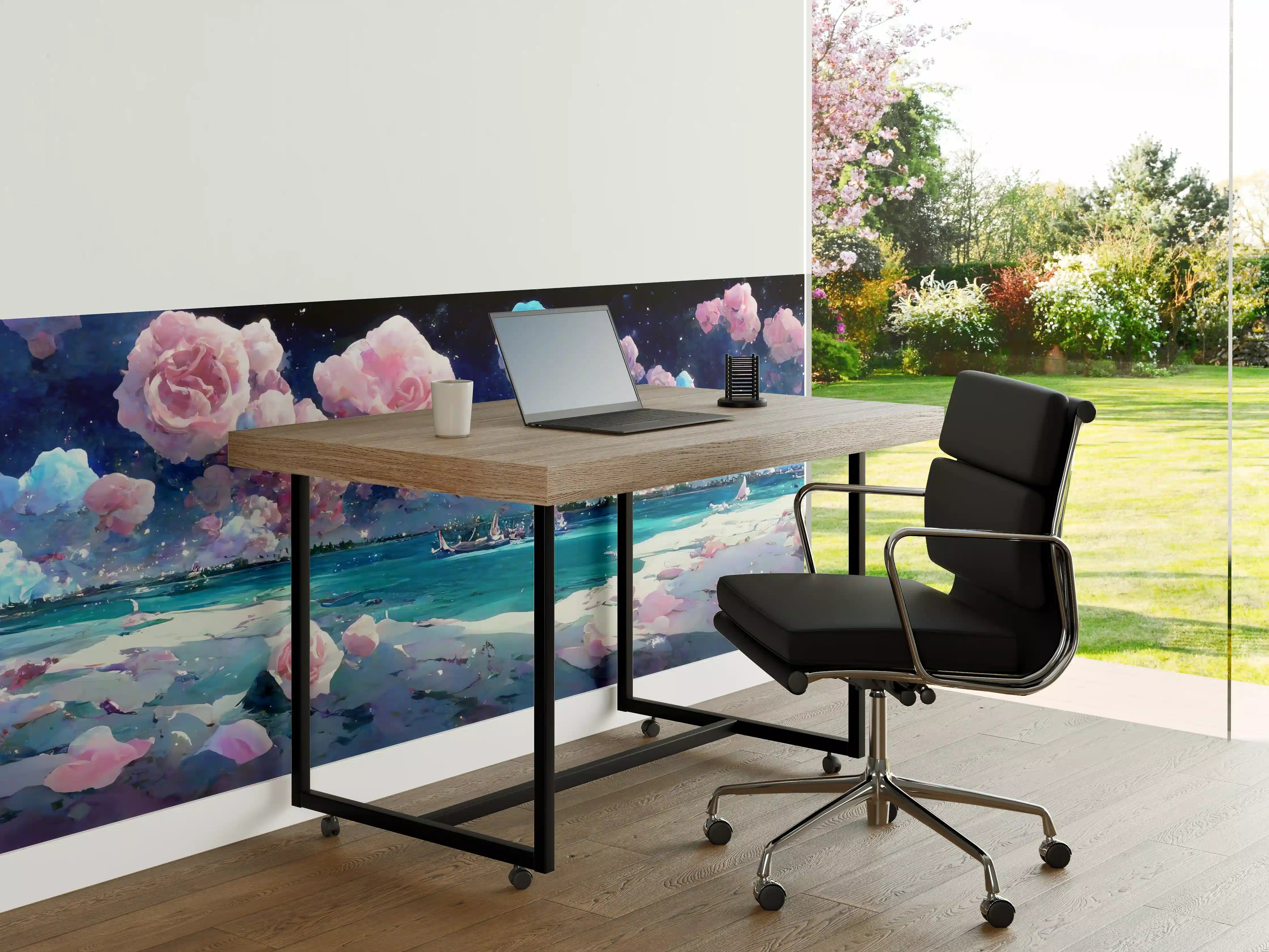 Büro Wandgestaltung - Florale Traumwelt - Ozean