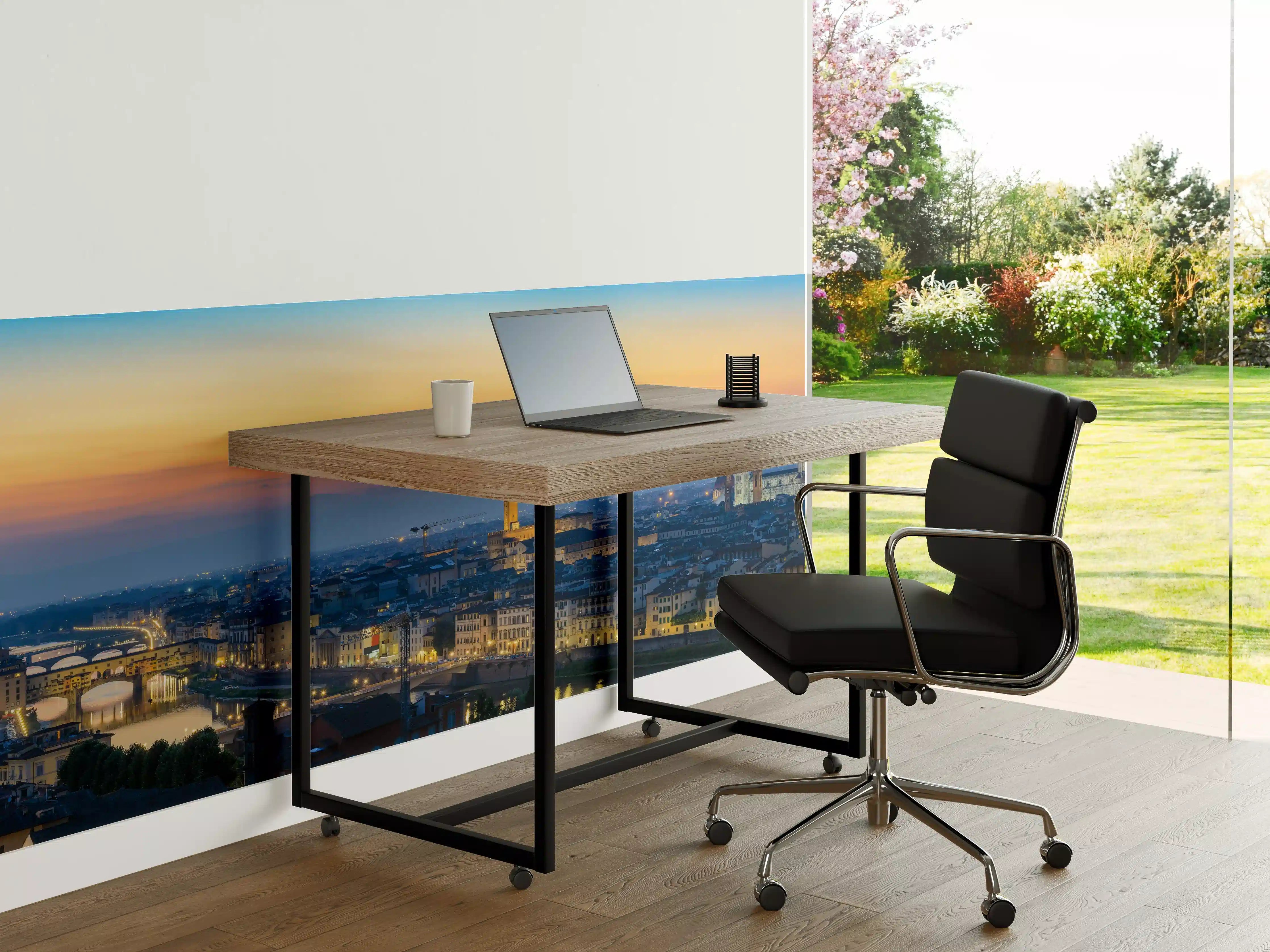 Büro Wandgestaltung - Florenz Skyline im Sonnenuntergang