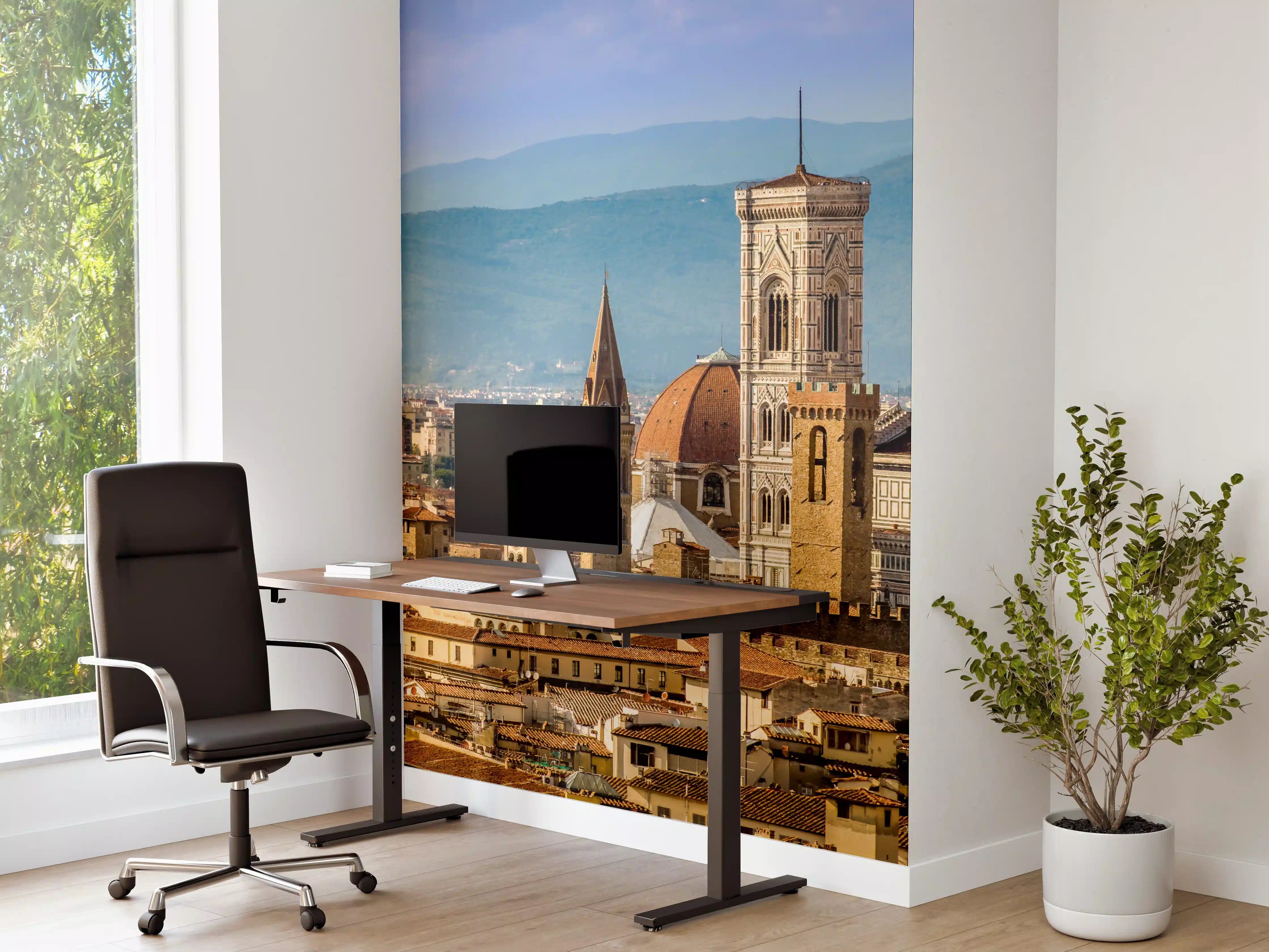 Büro Wandgestaltung - Florenz Skyline mit Duomo