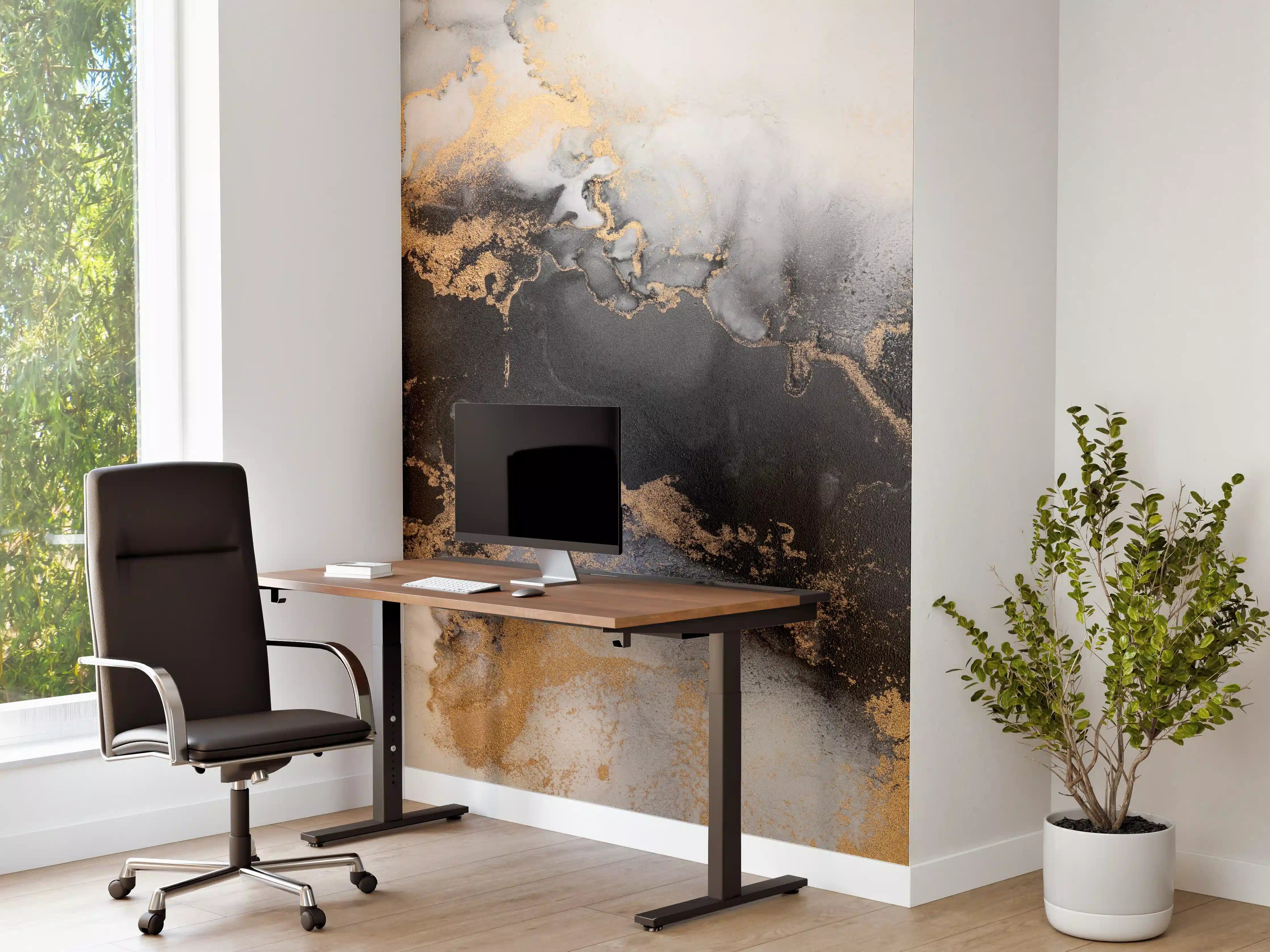 Büro Wandgestaltung - Flüssigkunst - Marmor