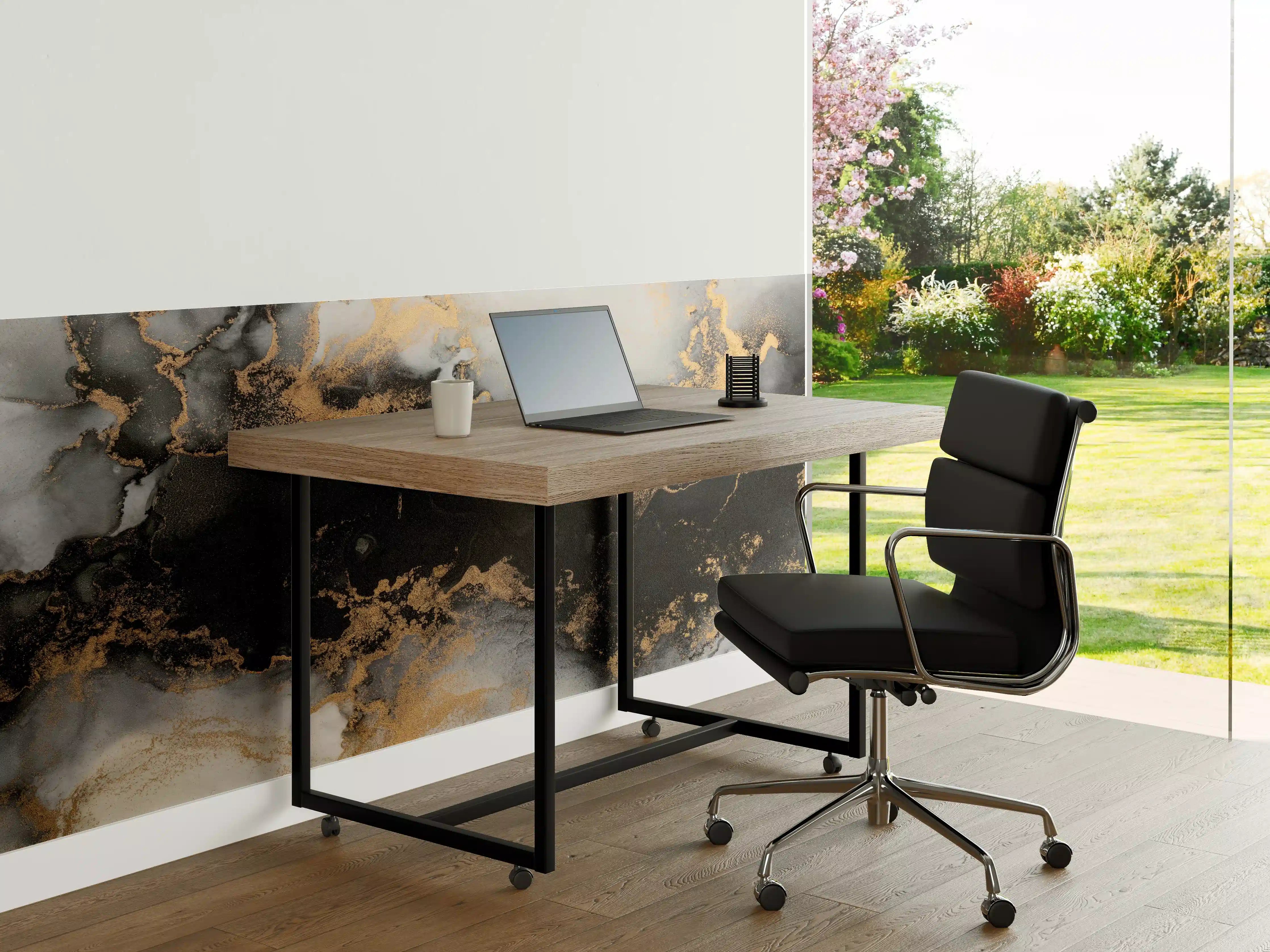 Büro Wandgestaltung - Flüssigkunst - Marmor