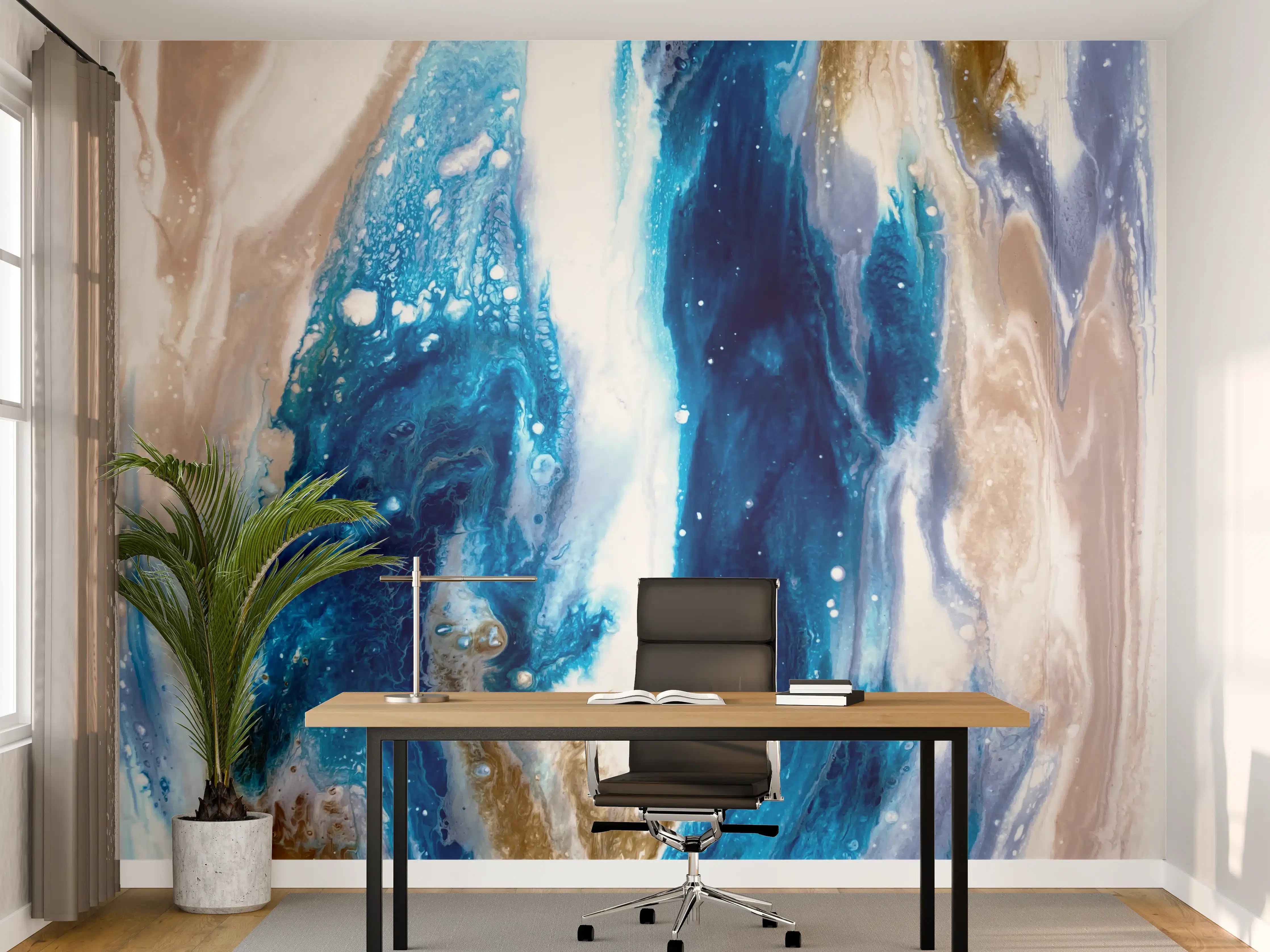 Büro Wandgestaltung - Flüssigkunst Malerei - Abstrakt