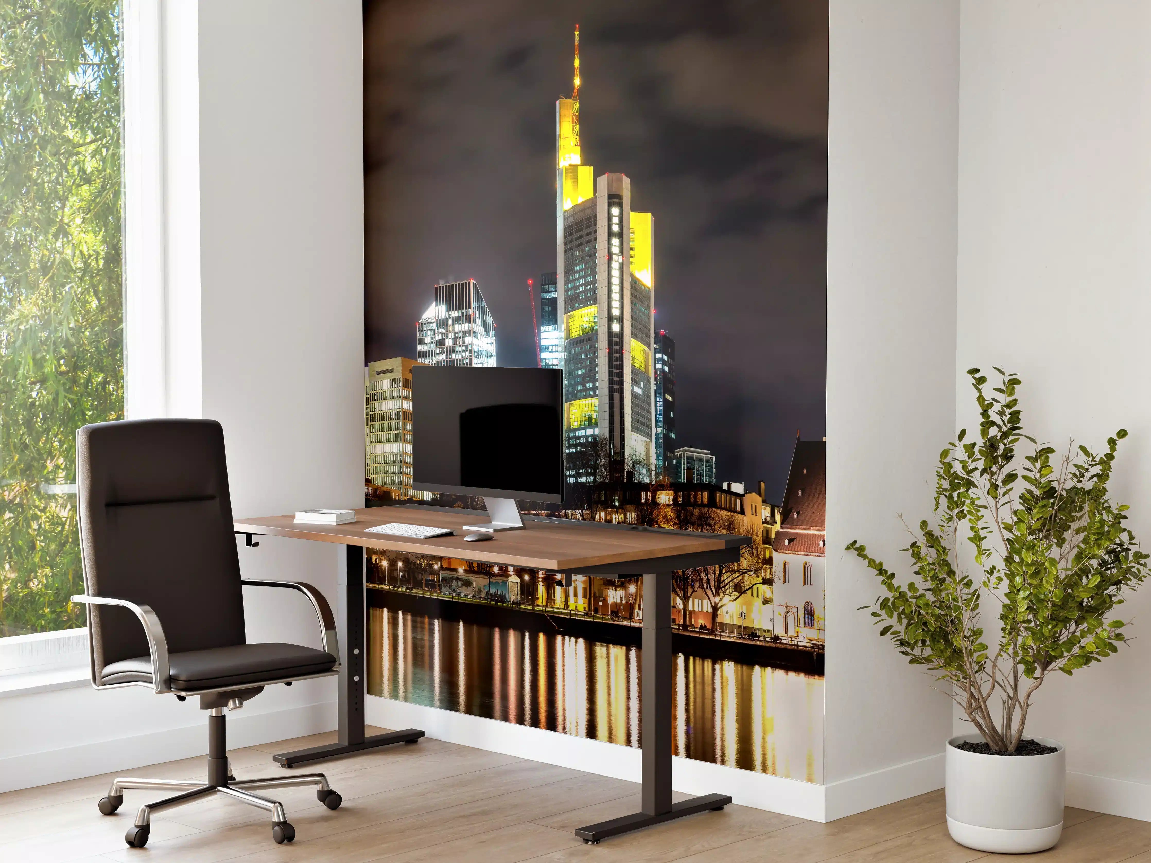 Büro Wandgestaltung - Frankfurt Nachtportrait