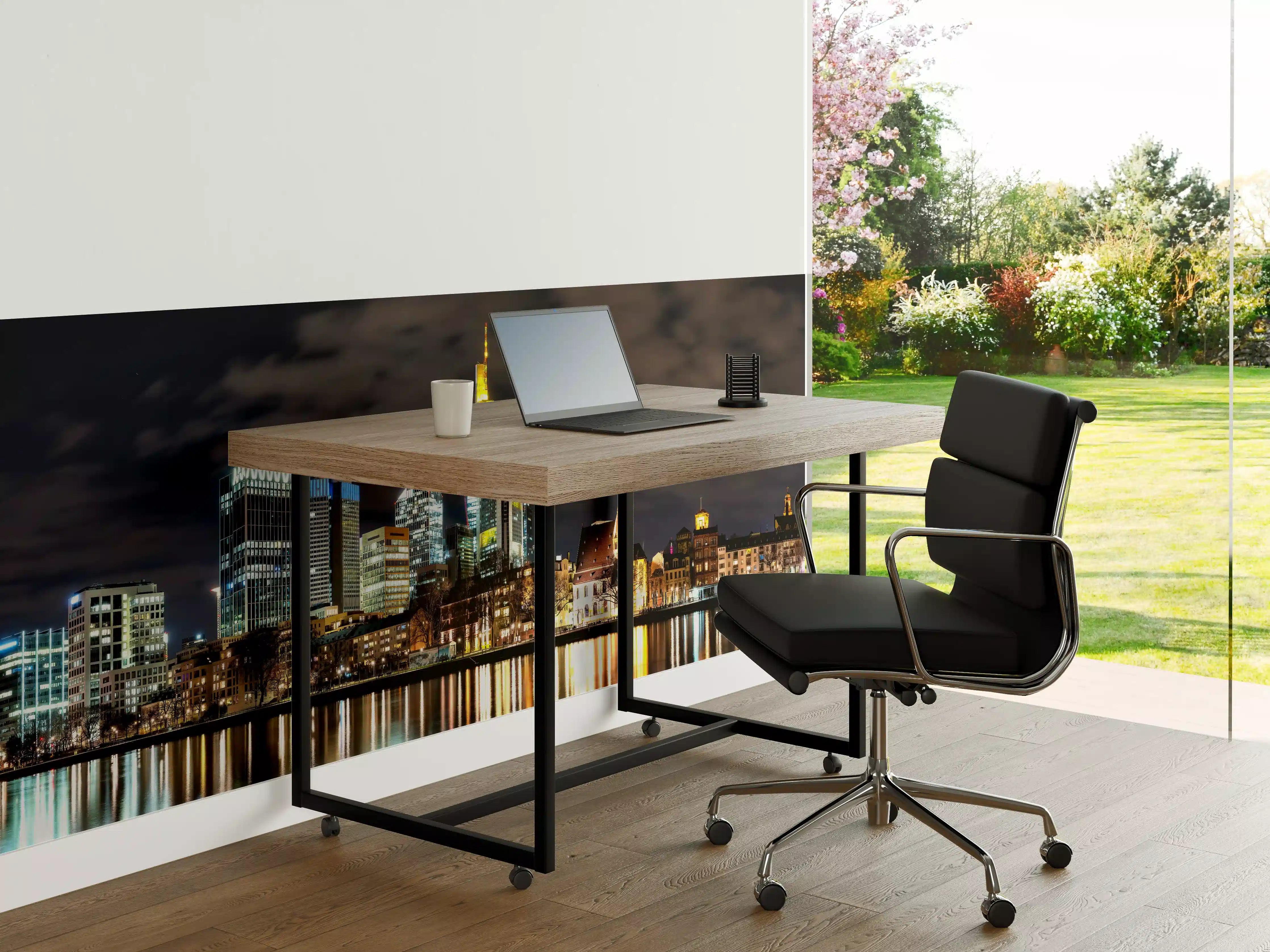 Büro Wandgestaltung - Frankfurt Nachtportrait