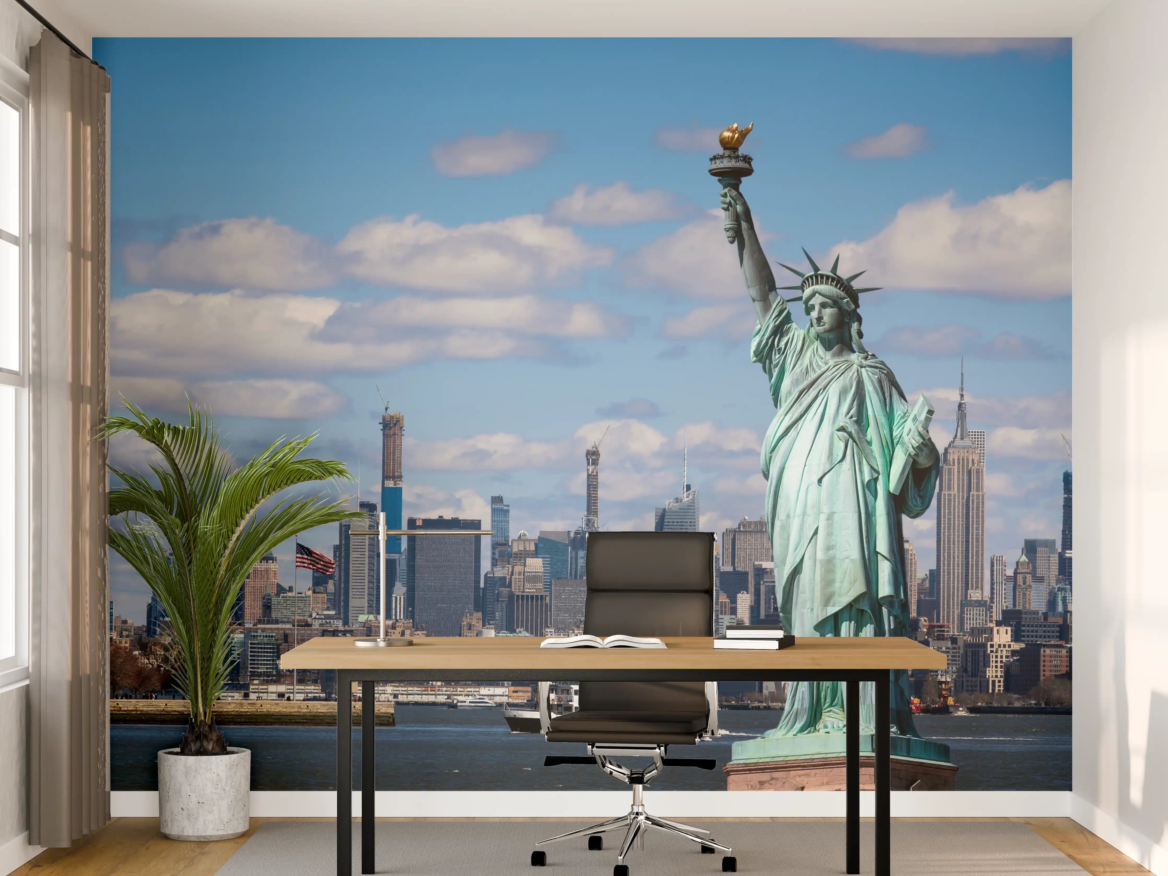 Büro Wandgestaltung - Friedlicher Waldausblick im Almenland