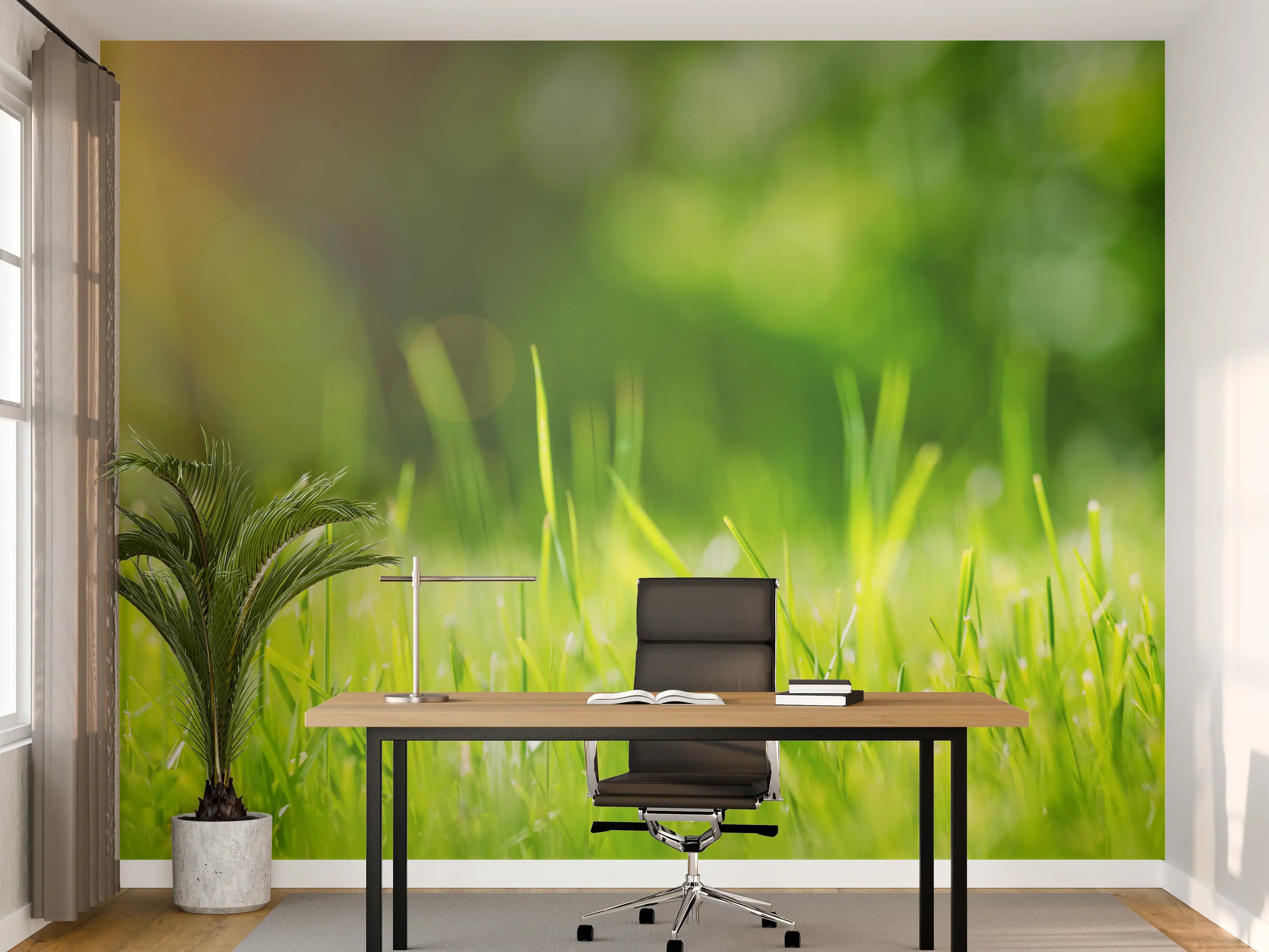 Büro Wandgestaltung - Frisches grünes Gras