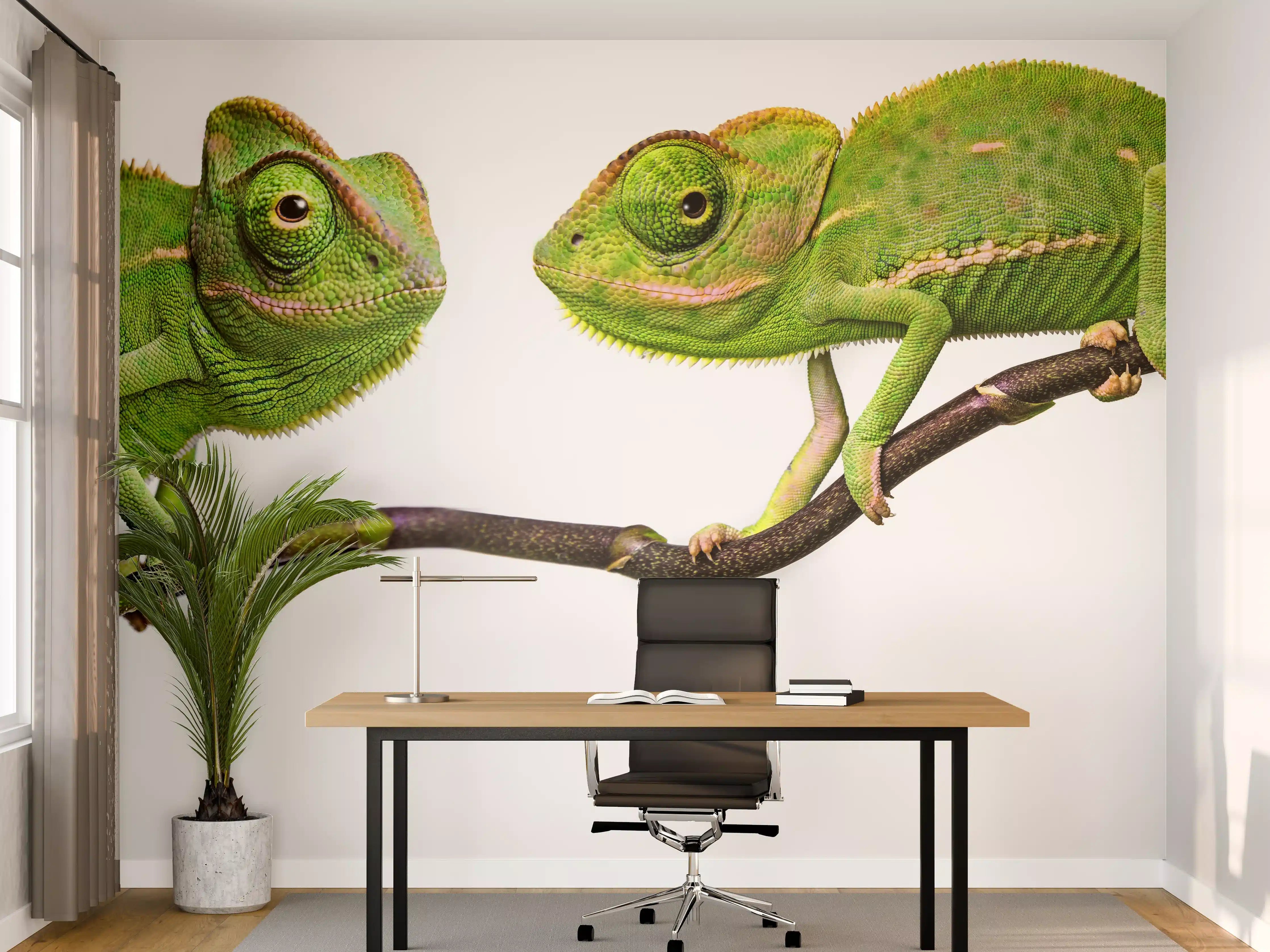 Büro Wandgestaltung - Fröhliche Chamäleons
