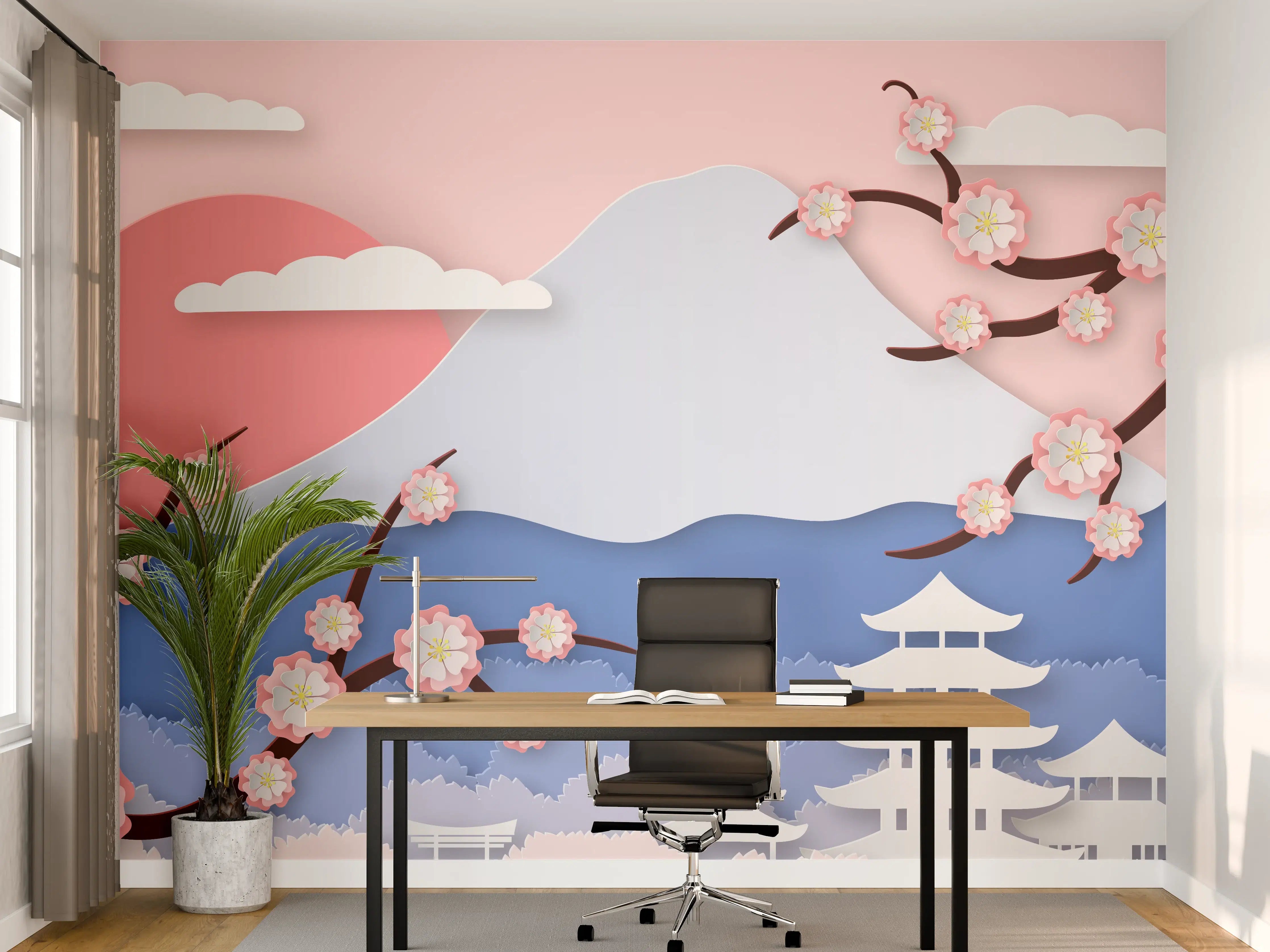 Büro Wandgestaltung - Fujiyama modern Style