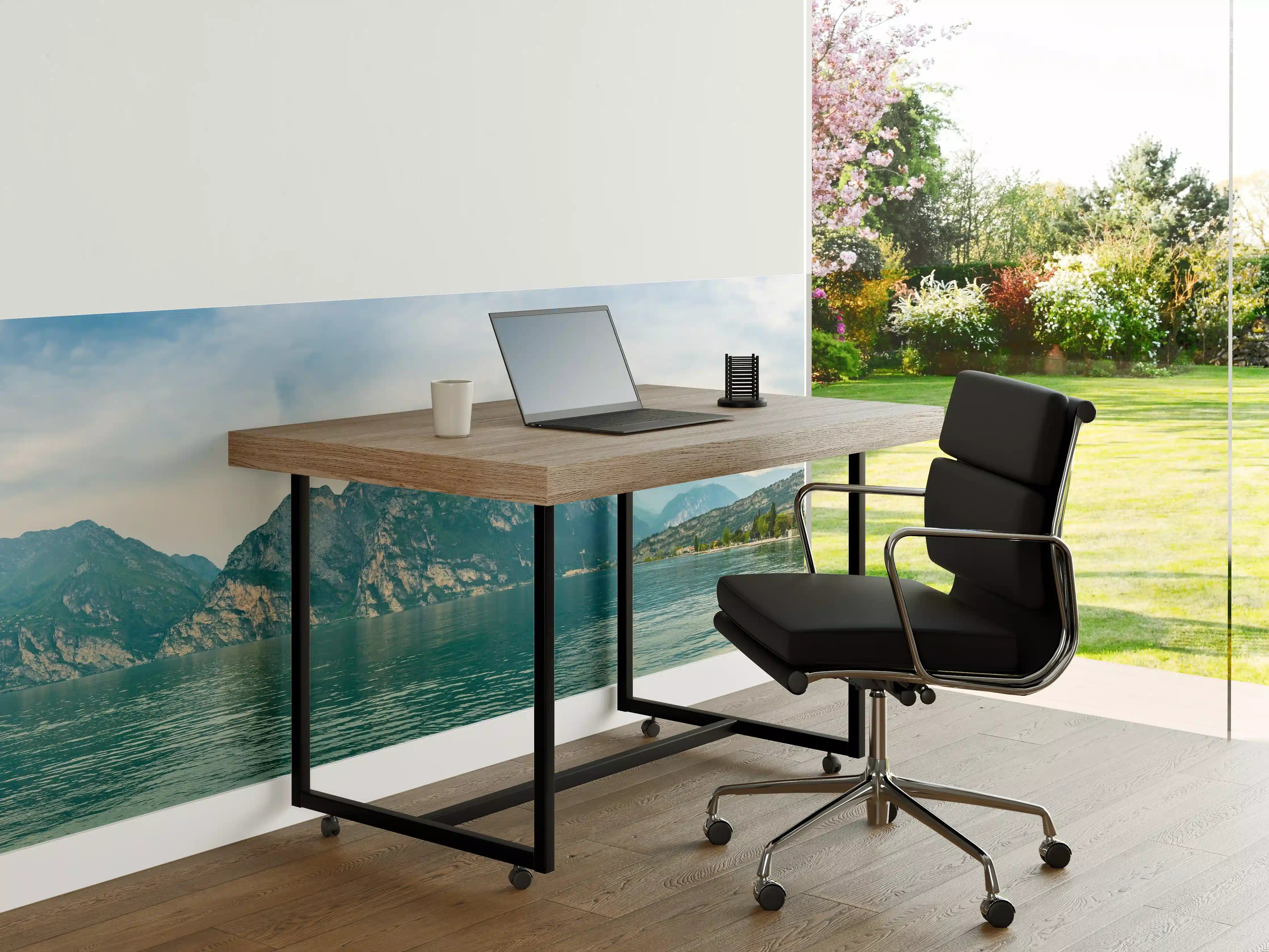 Büro Wandgestaltung - Gardasee im Farbenspiel von Himmel und Natur