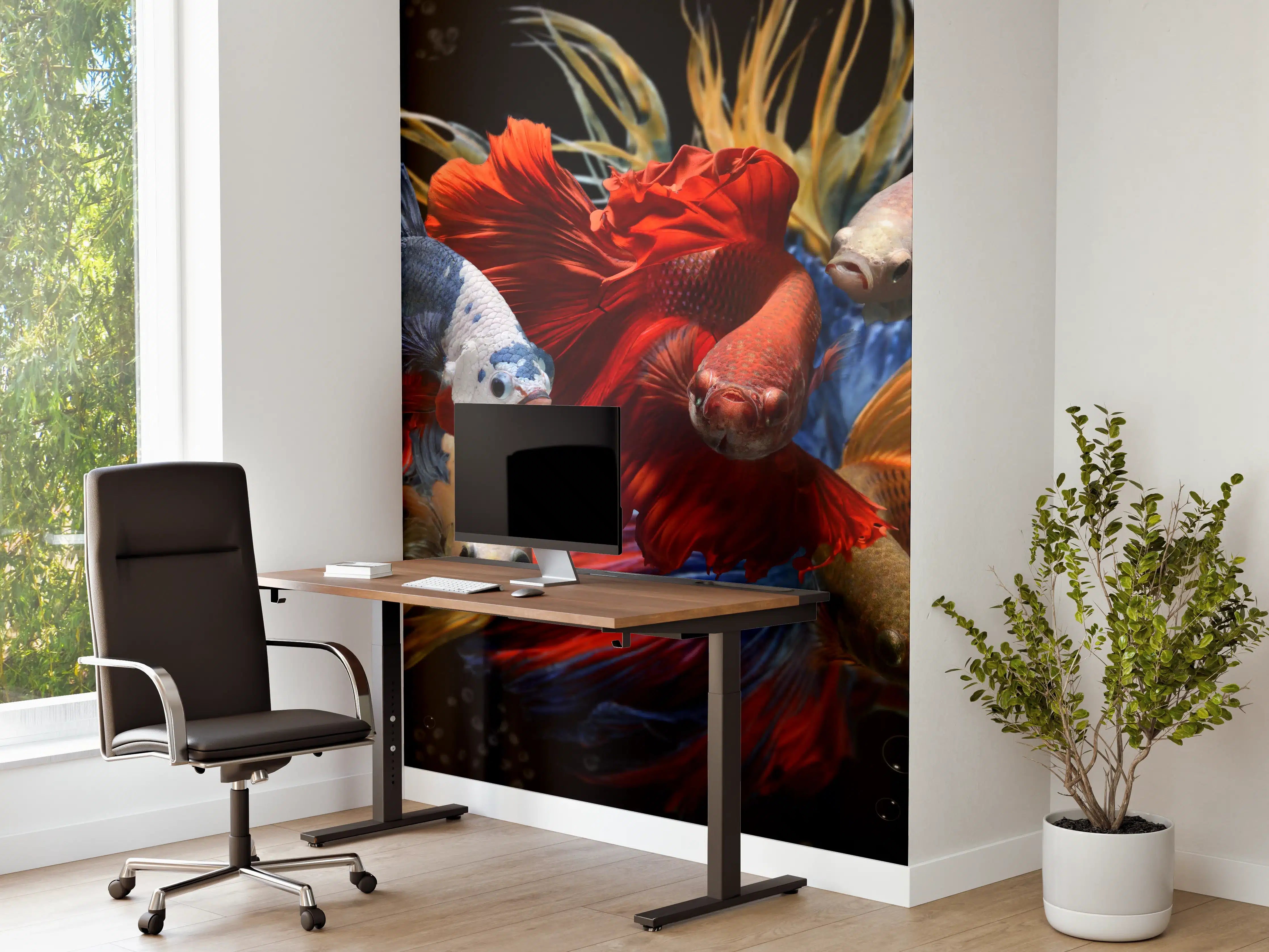 Büro Wandgestaltung - Gemischte bunte Fantasie betta