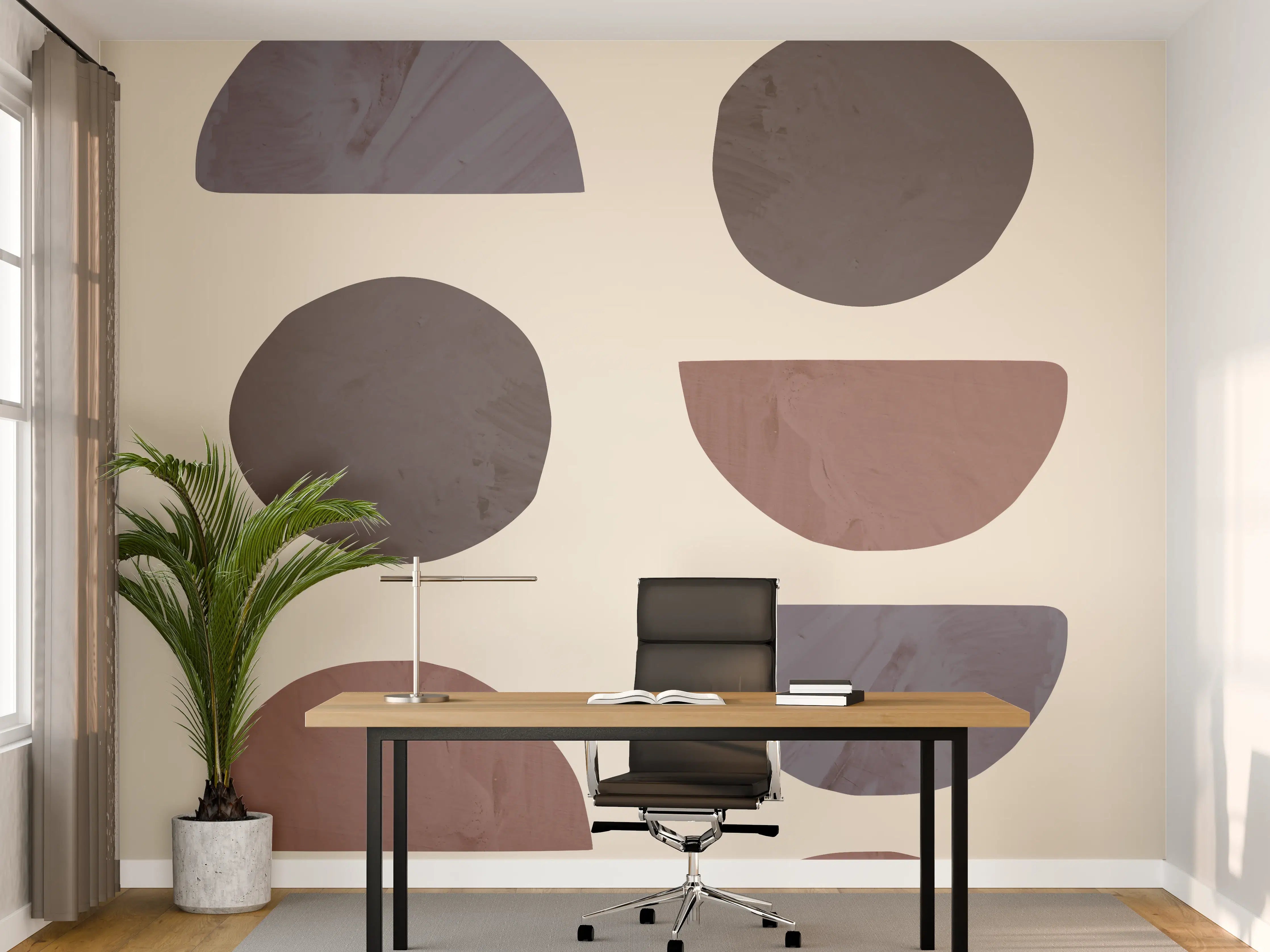 Büro Wandgestaltung - Geometrie - Kollage