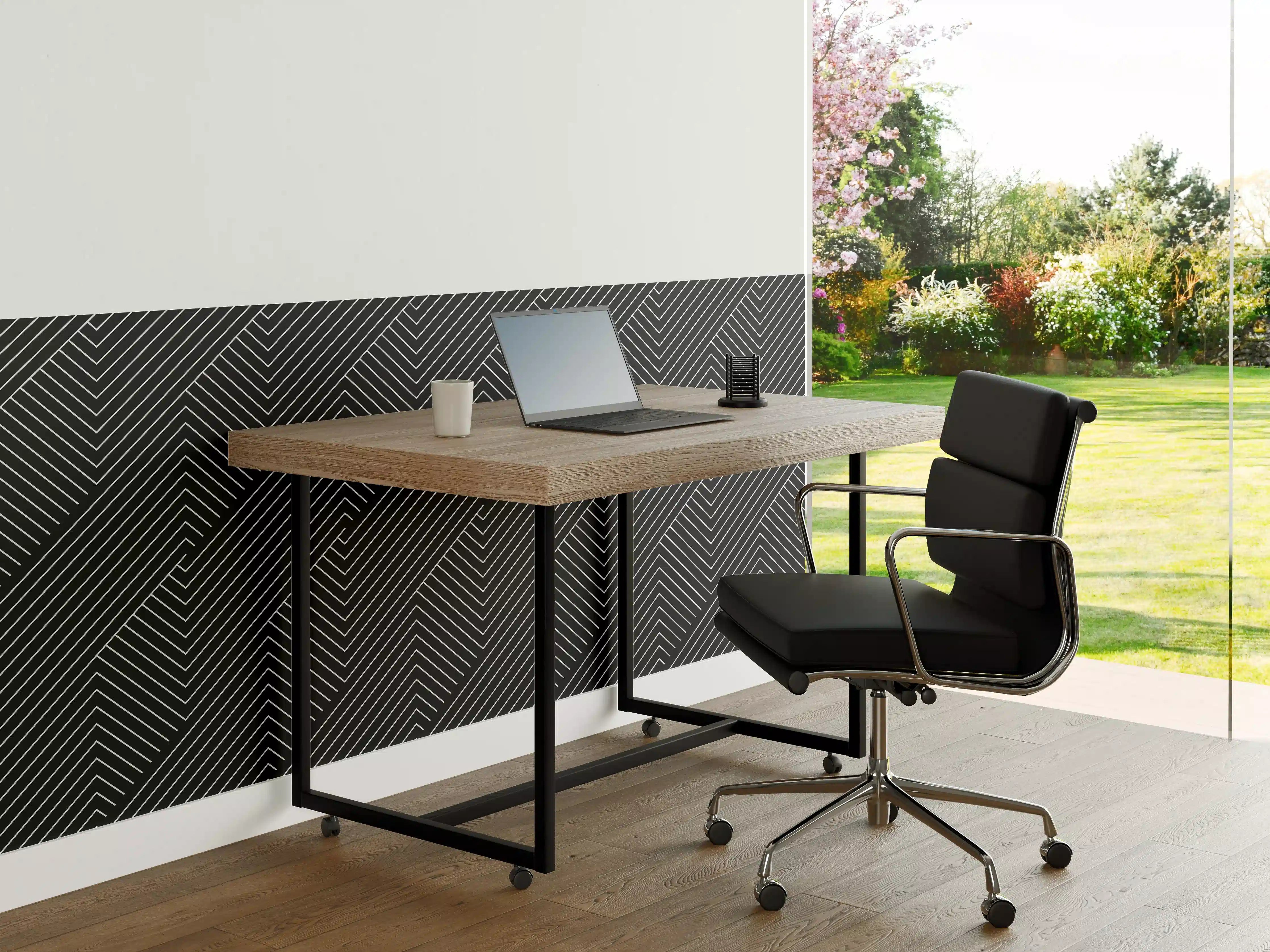 Büro Wandgestaltung - Geometrische Carbone-Textur