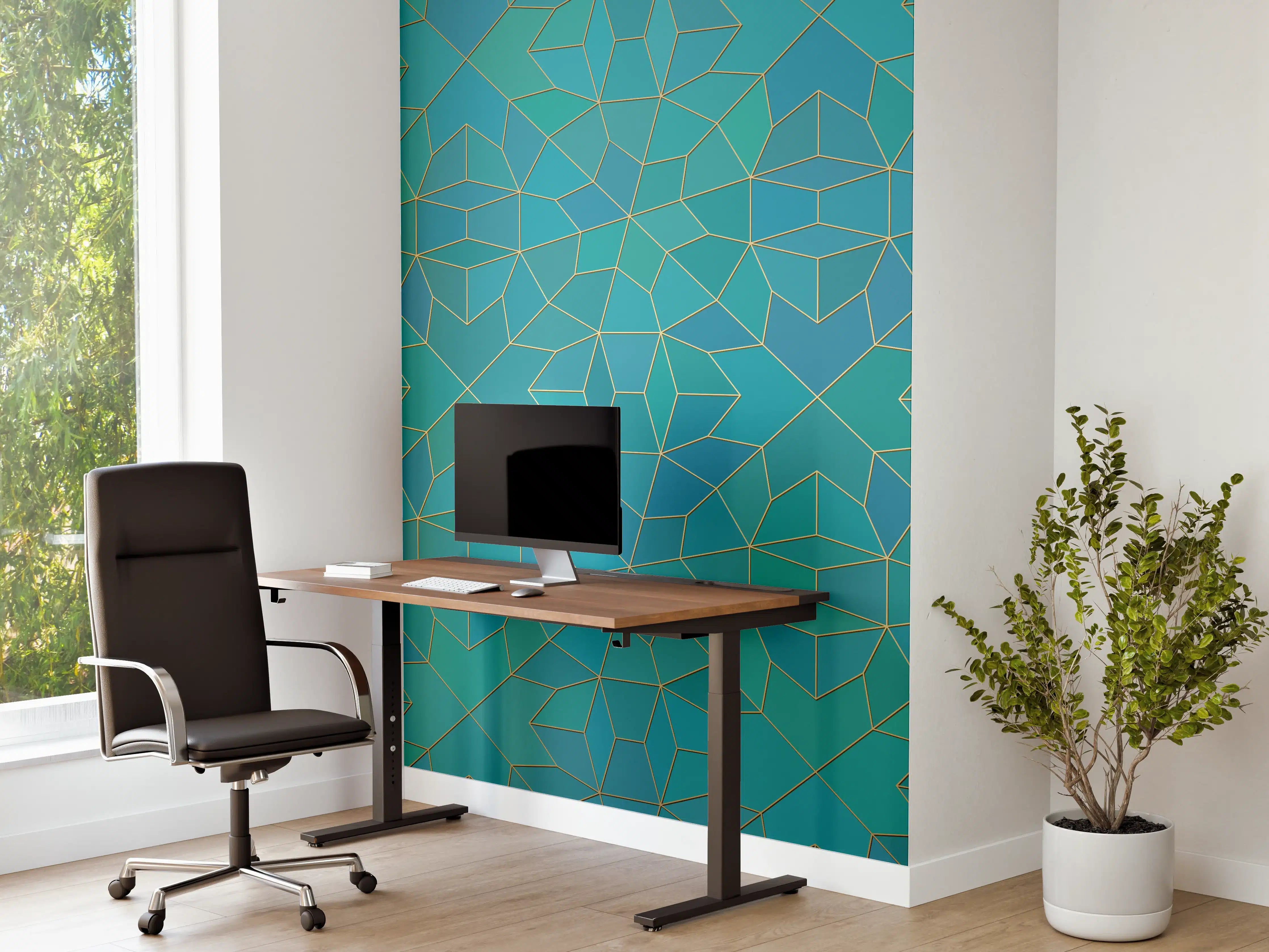 Büro Wandgestaltung - Geometrische Muster