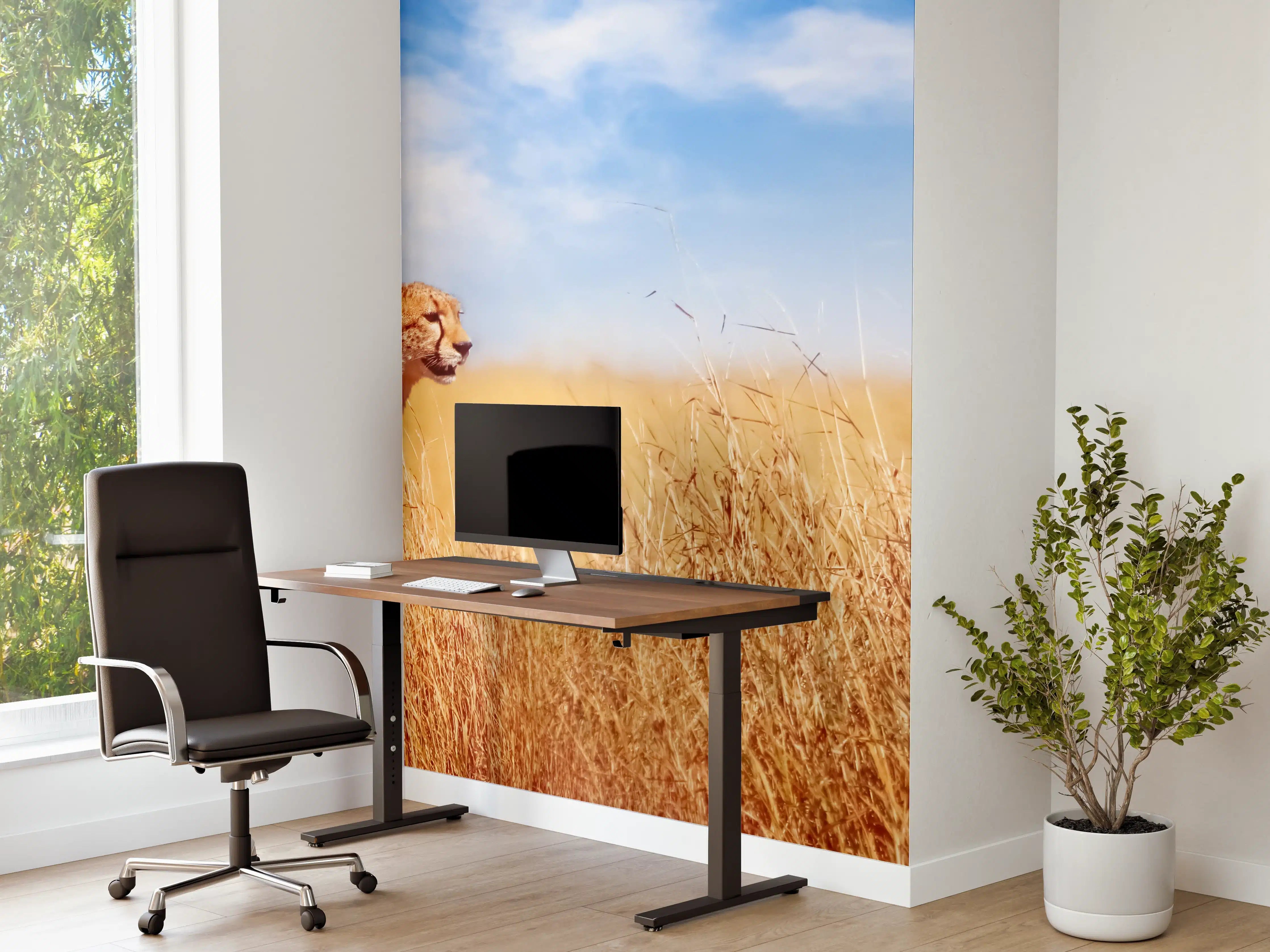Büro Wandgestaltung - Gepard in der afrikanischen Savanne