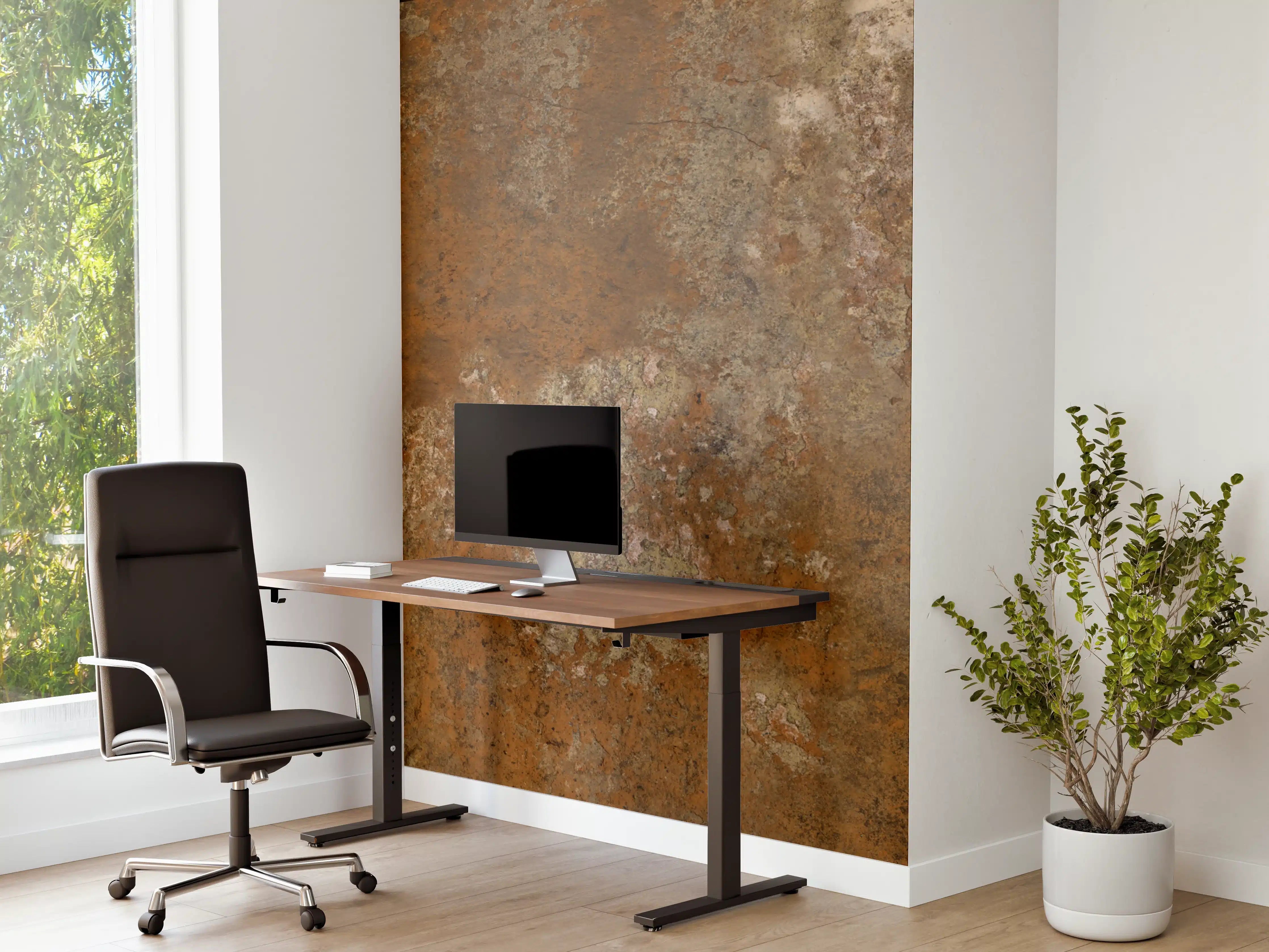 Büro Wandgestaltung - Gerösteter Metalltextur