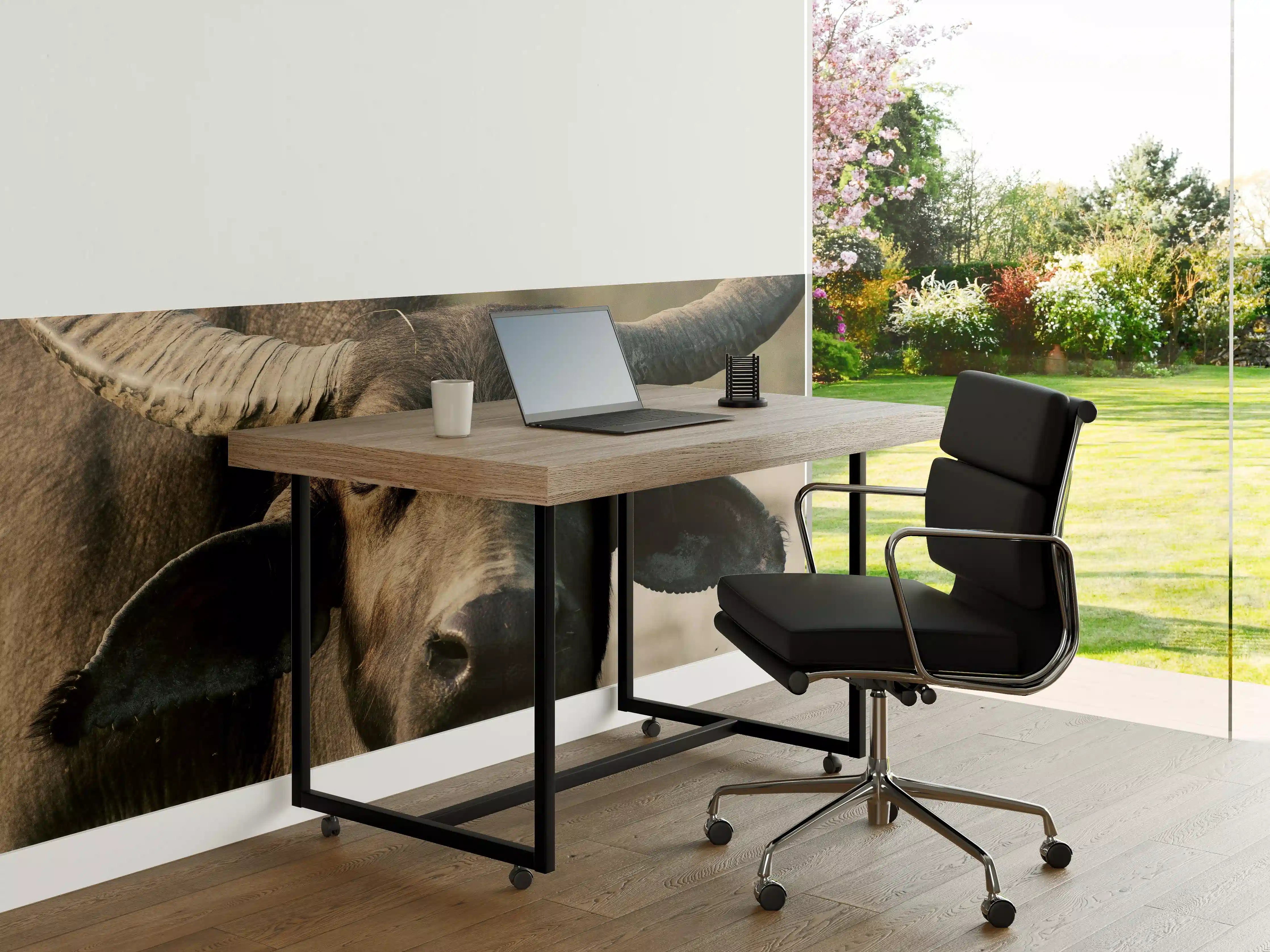 Büro Wandgestaltung - Gesicht eines Büffels