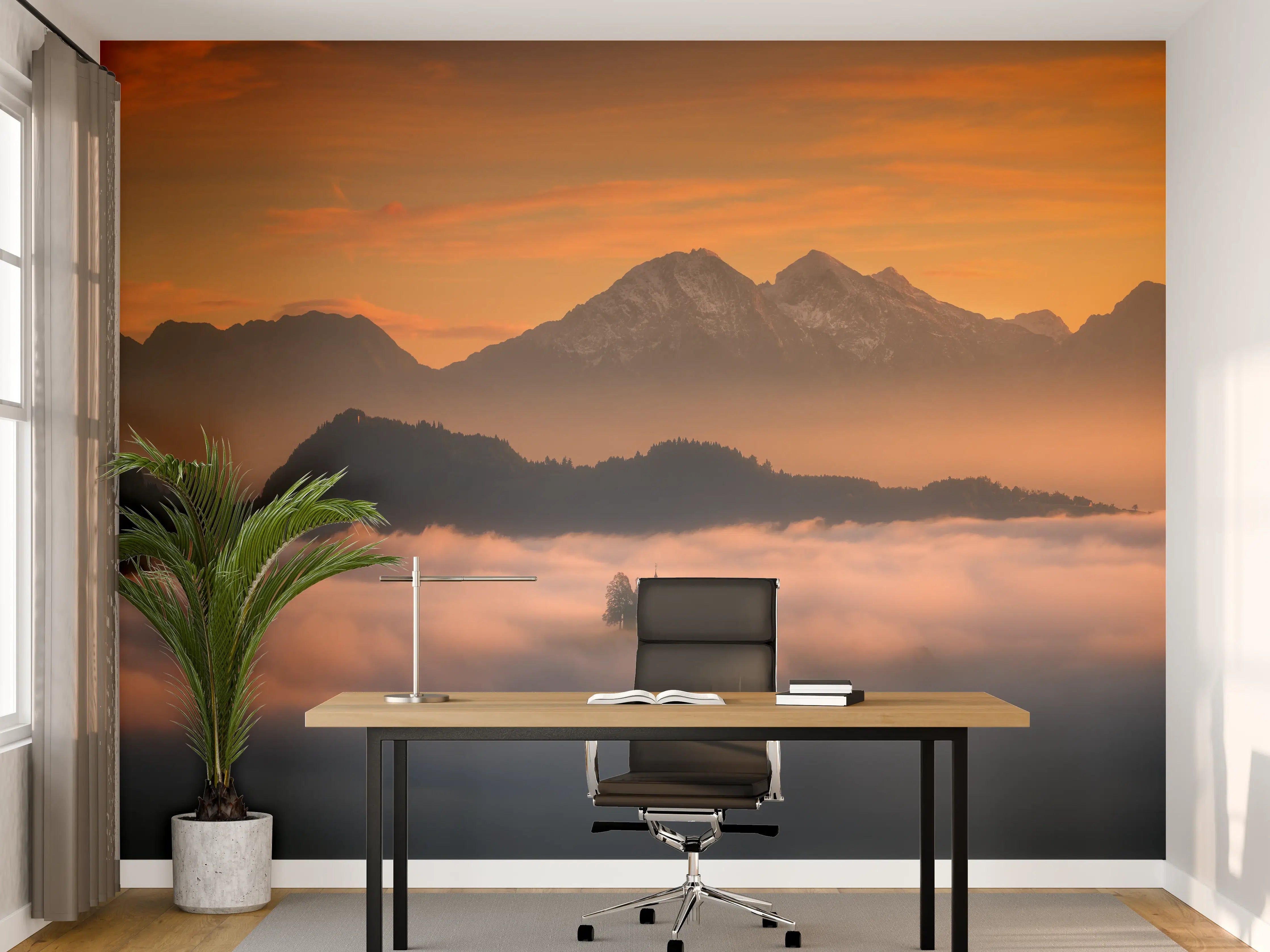 Büro Wandgestaltung - Gestaltete Keramikschale in Blau-Weiß, handgefertigtes Unikat