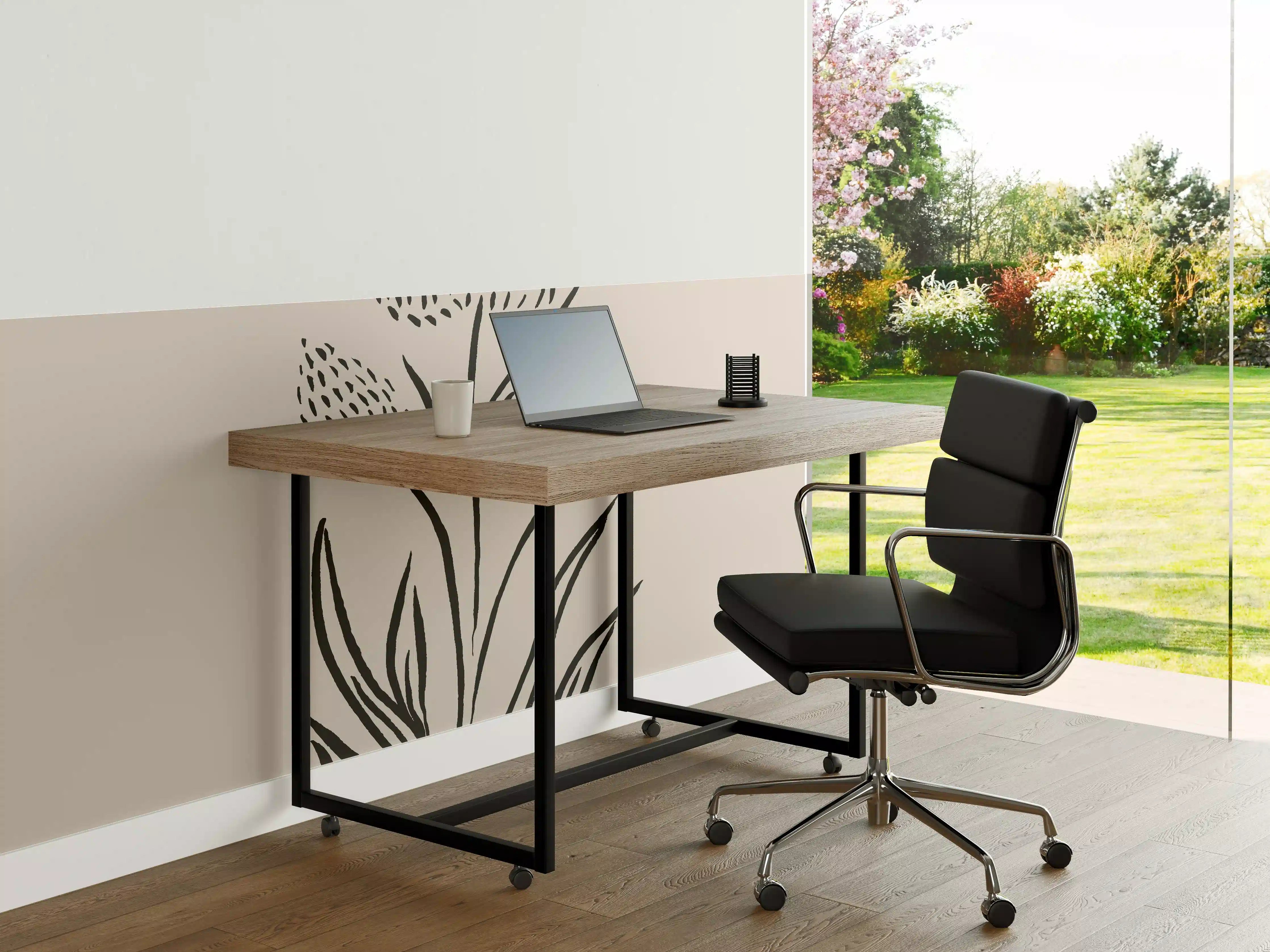 Büro Wandgestaltung - Gestrichelte Blume