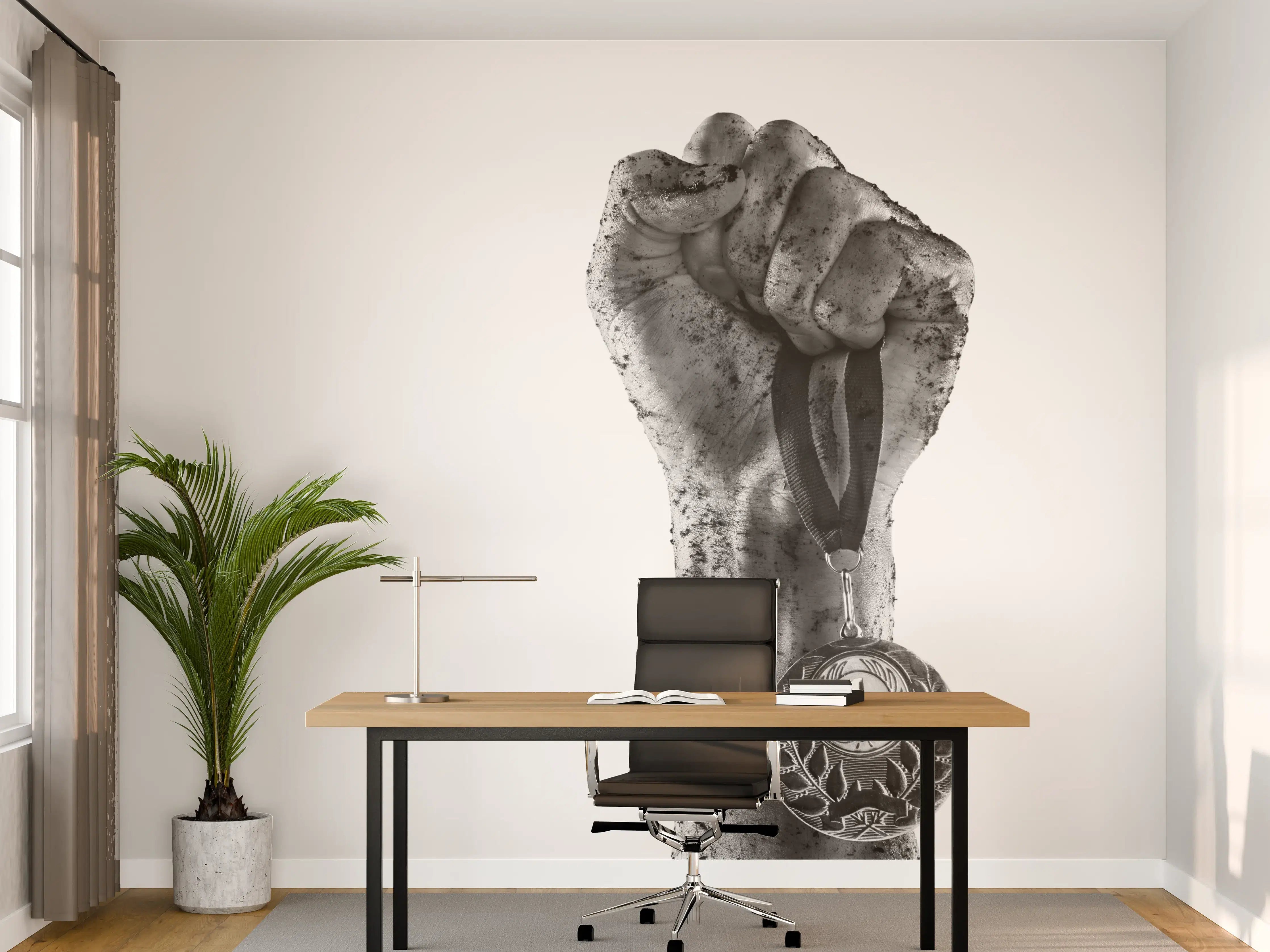 Büro Wandgestaltung - Gewinner mit einer Medaille