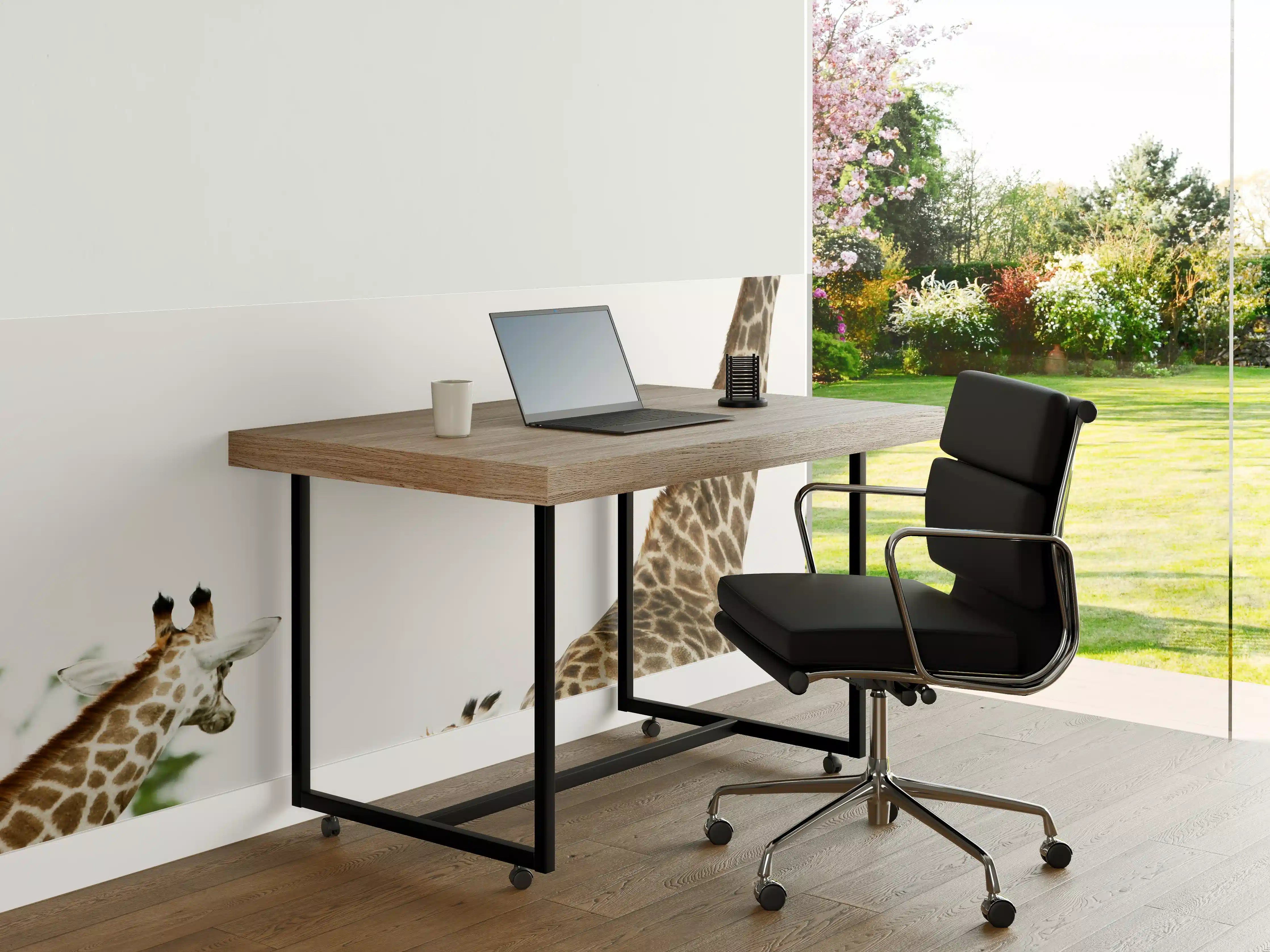 Büro Wandgestaltung - Giraffen Familie - hell