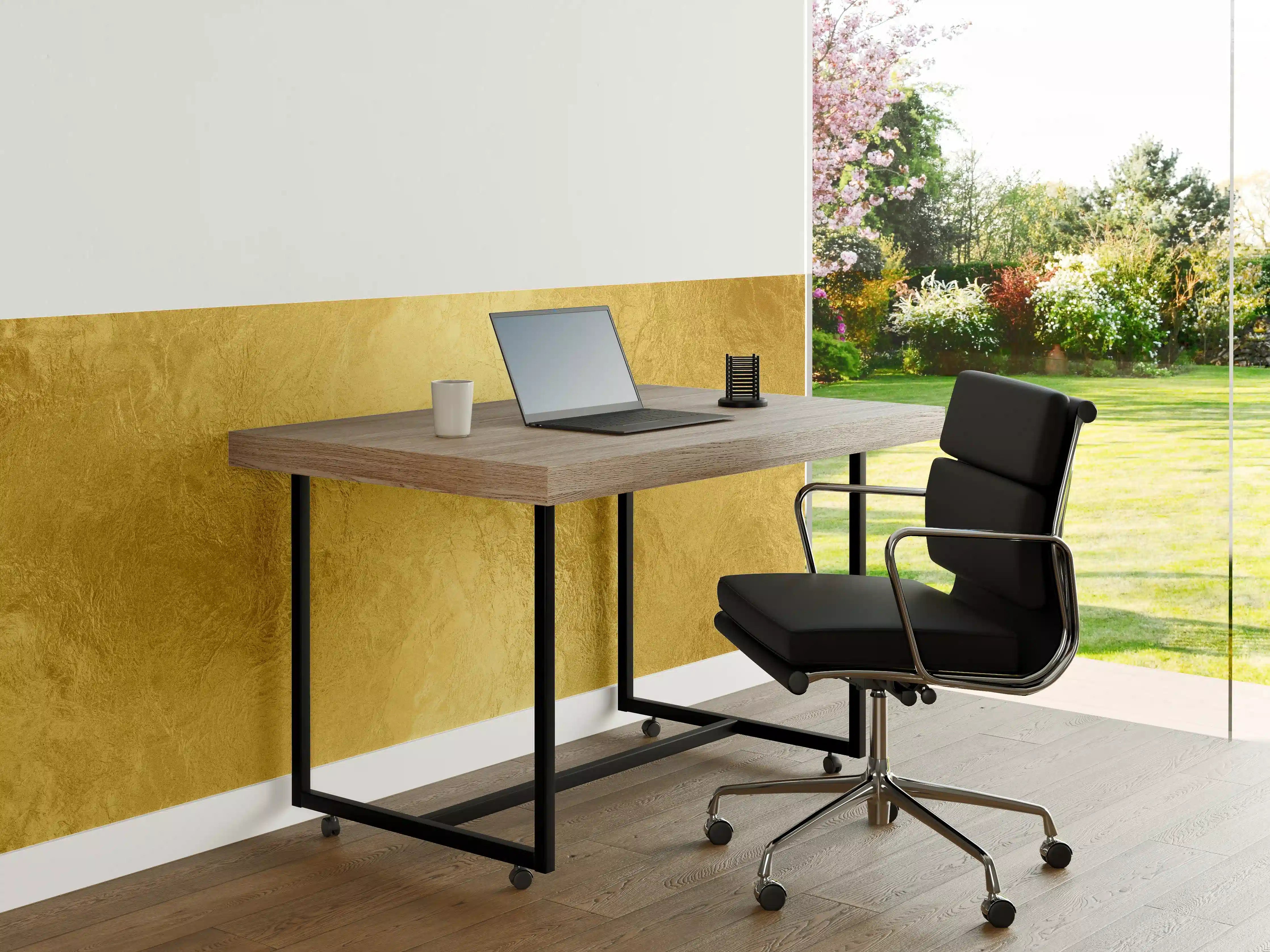 Büro Wandgestaltung - Glänzende Blattgold Textur