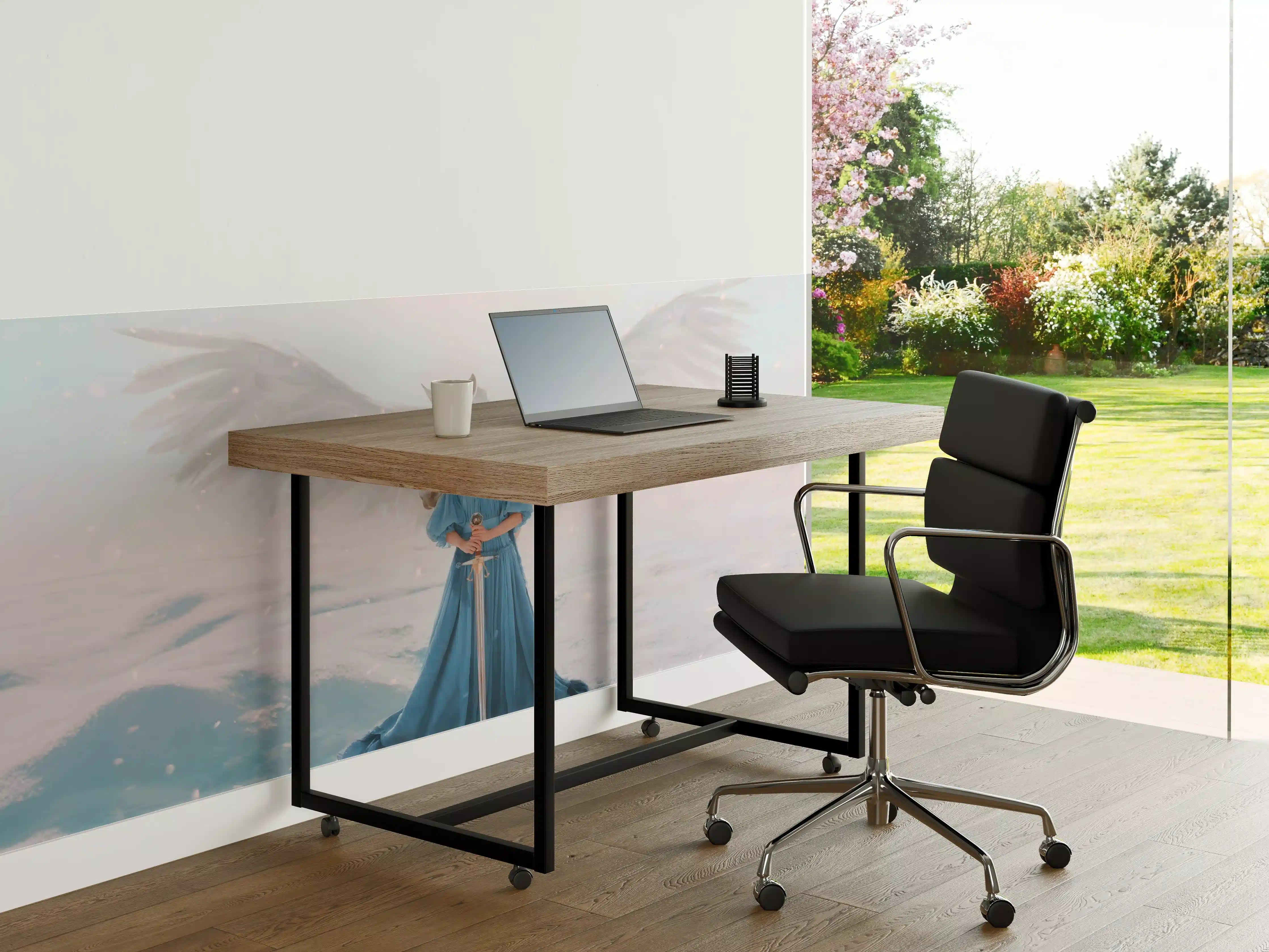 Büro Wandgestaltung - Göttin des Friedens & Gerechtigkeit mit weißem Pegasus