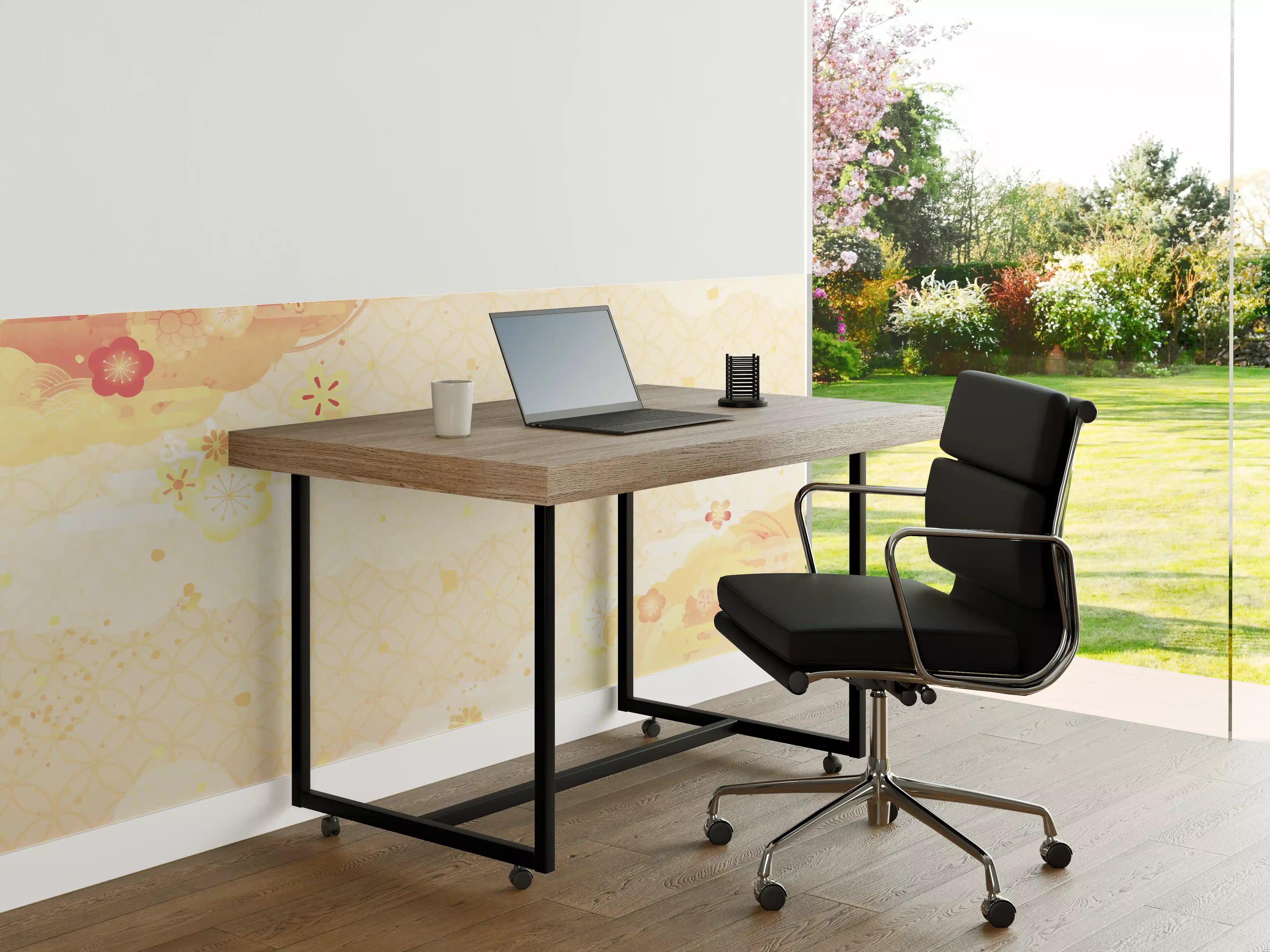 Büro Wandgestaltung - Goldbeige Abstrakte Musterkunst