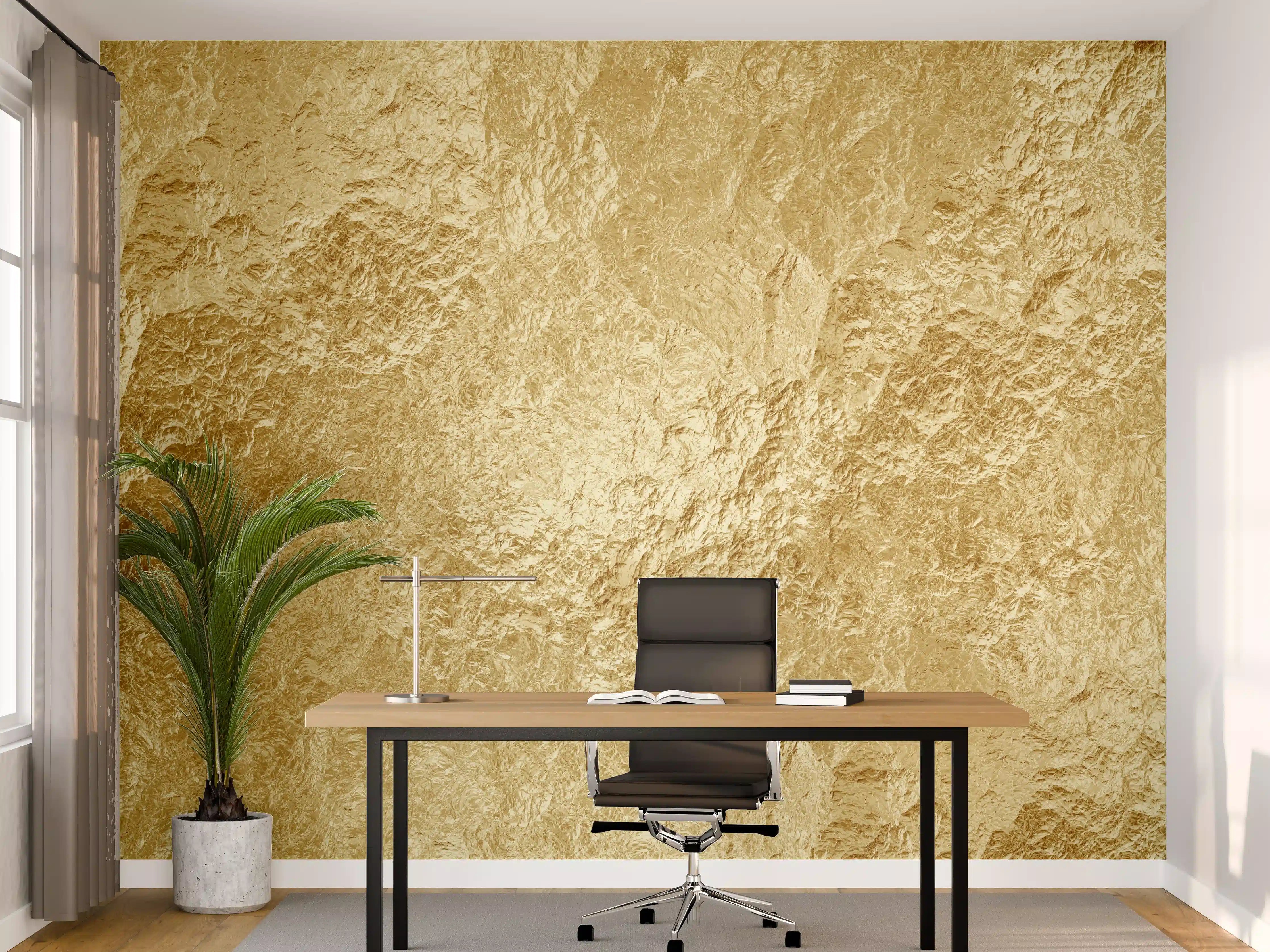 Büro Wandgestaltung - Goldene Luxus Textur