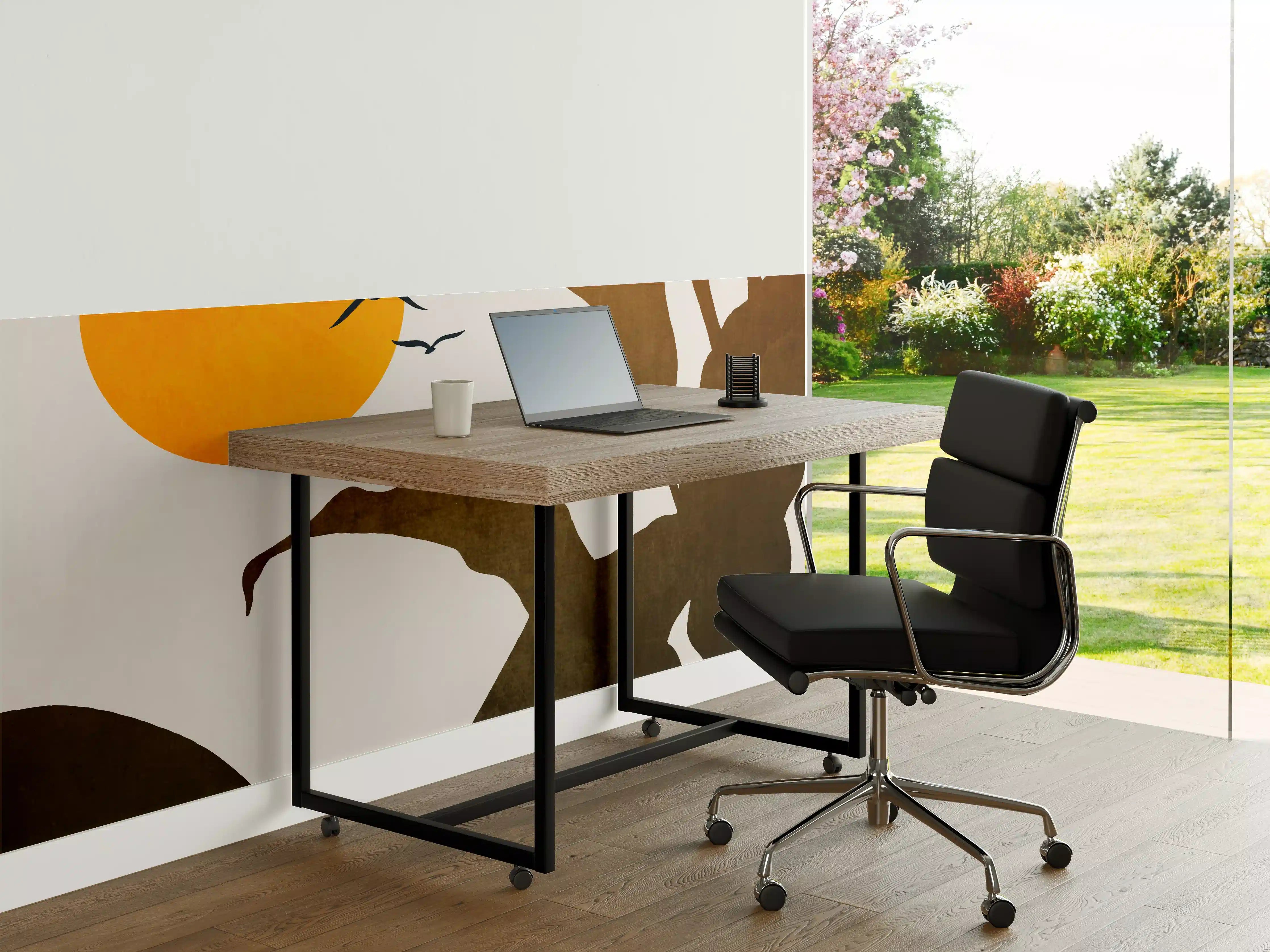 Büro Wandgestaltung - Goldene Sonne - Grafik