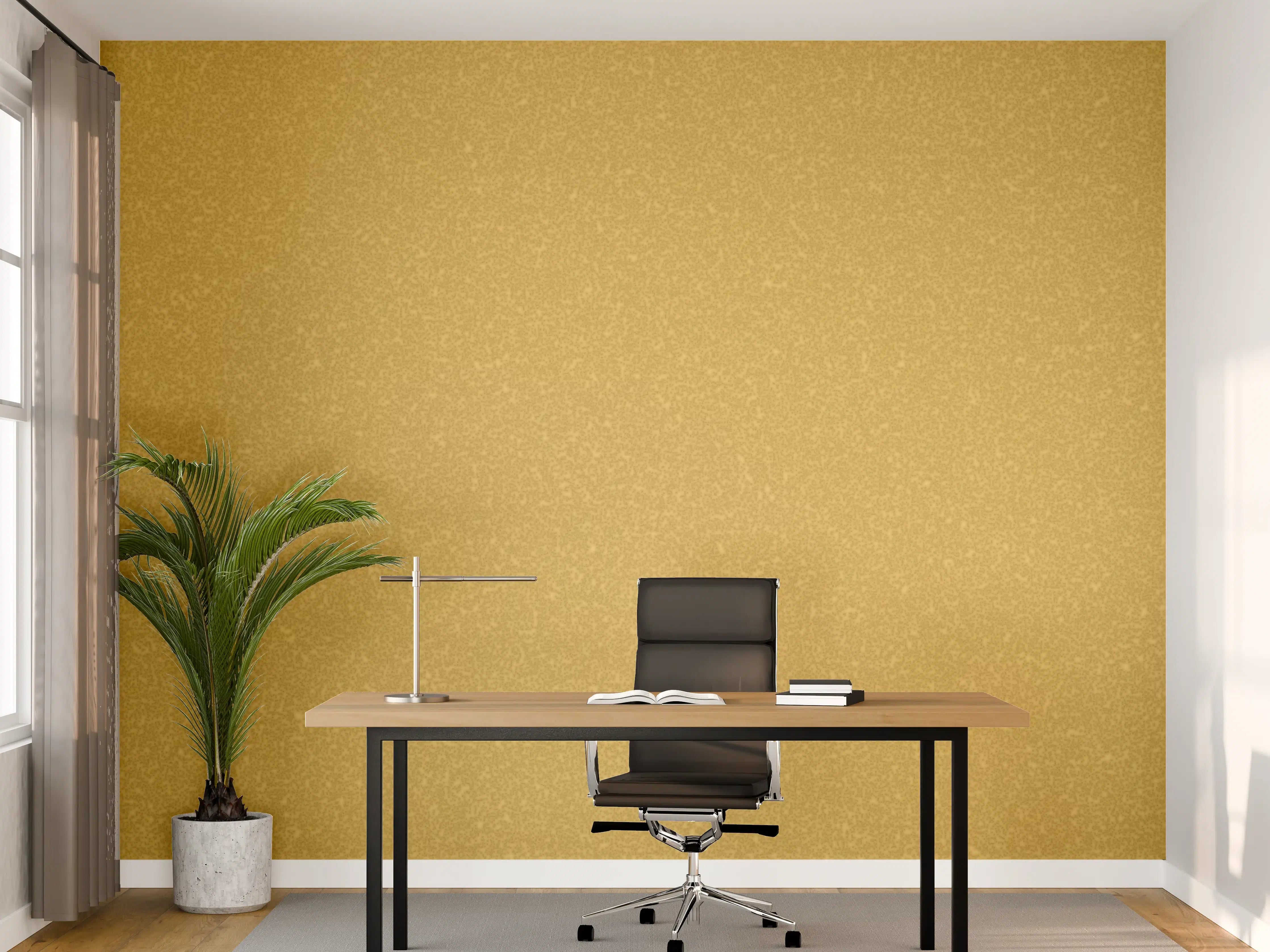 Büro Wandgestaltung - Goldene Wandtextur - goldene Narzisse