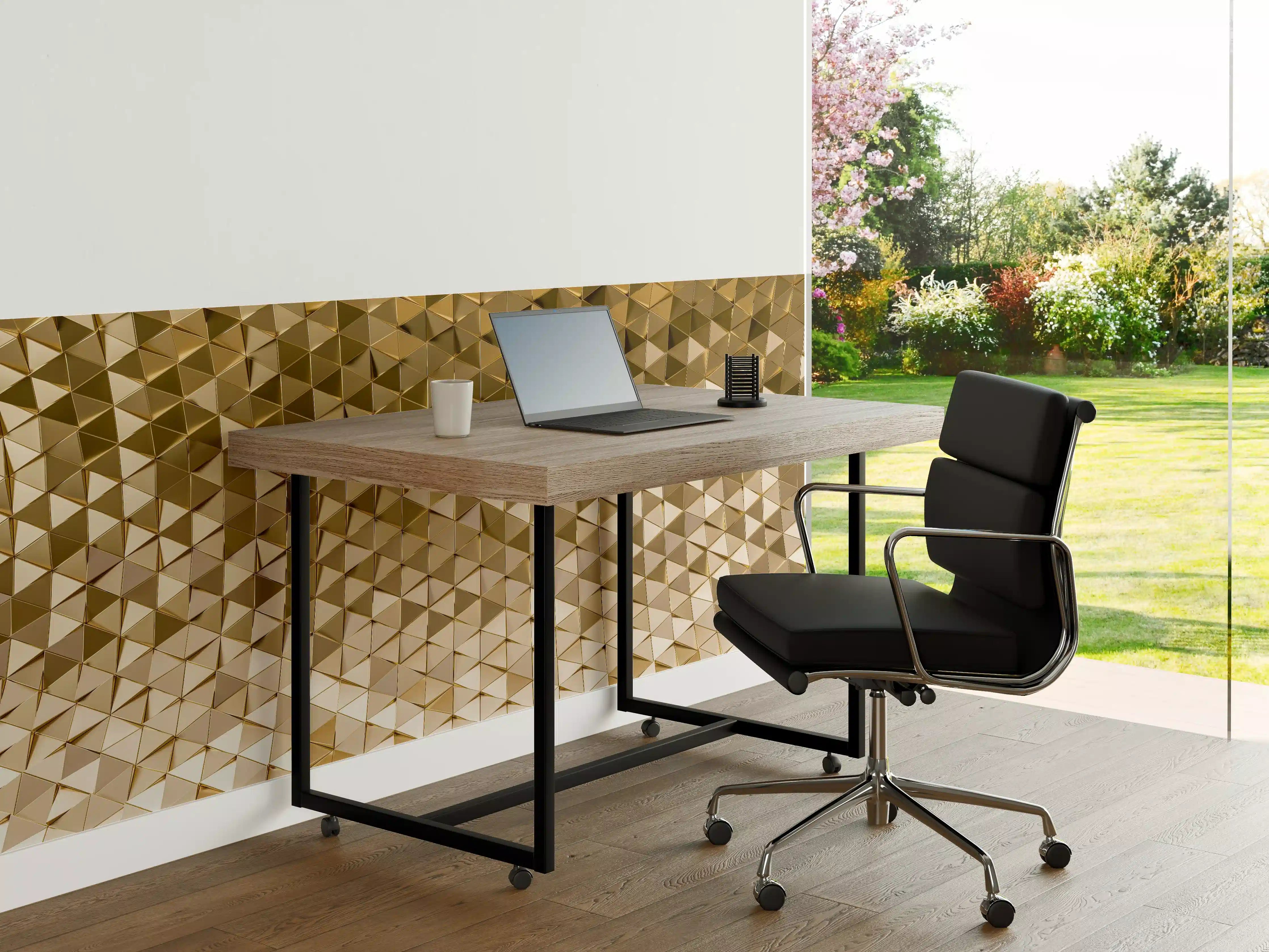 Büro Wandgestaltung - Goldenes Dreieck-Muster