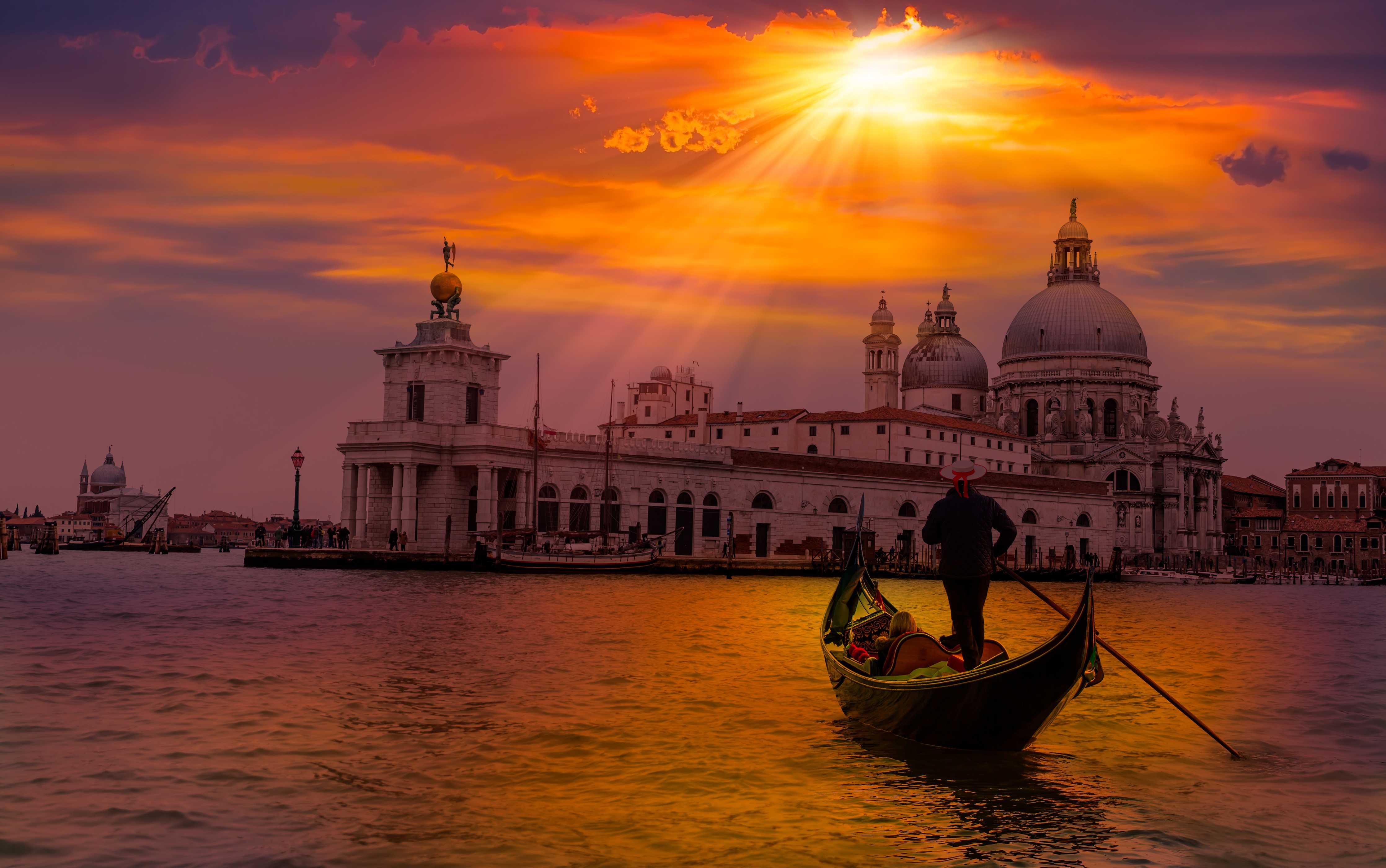 Büro Wandgestaltung-Gondelfahrt in Venedig