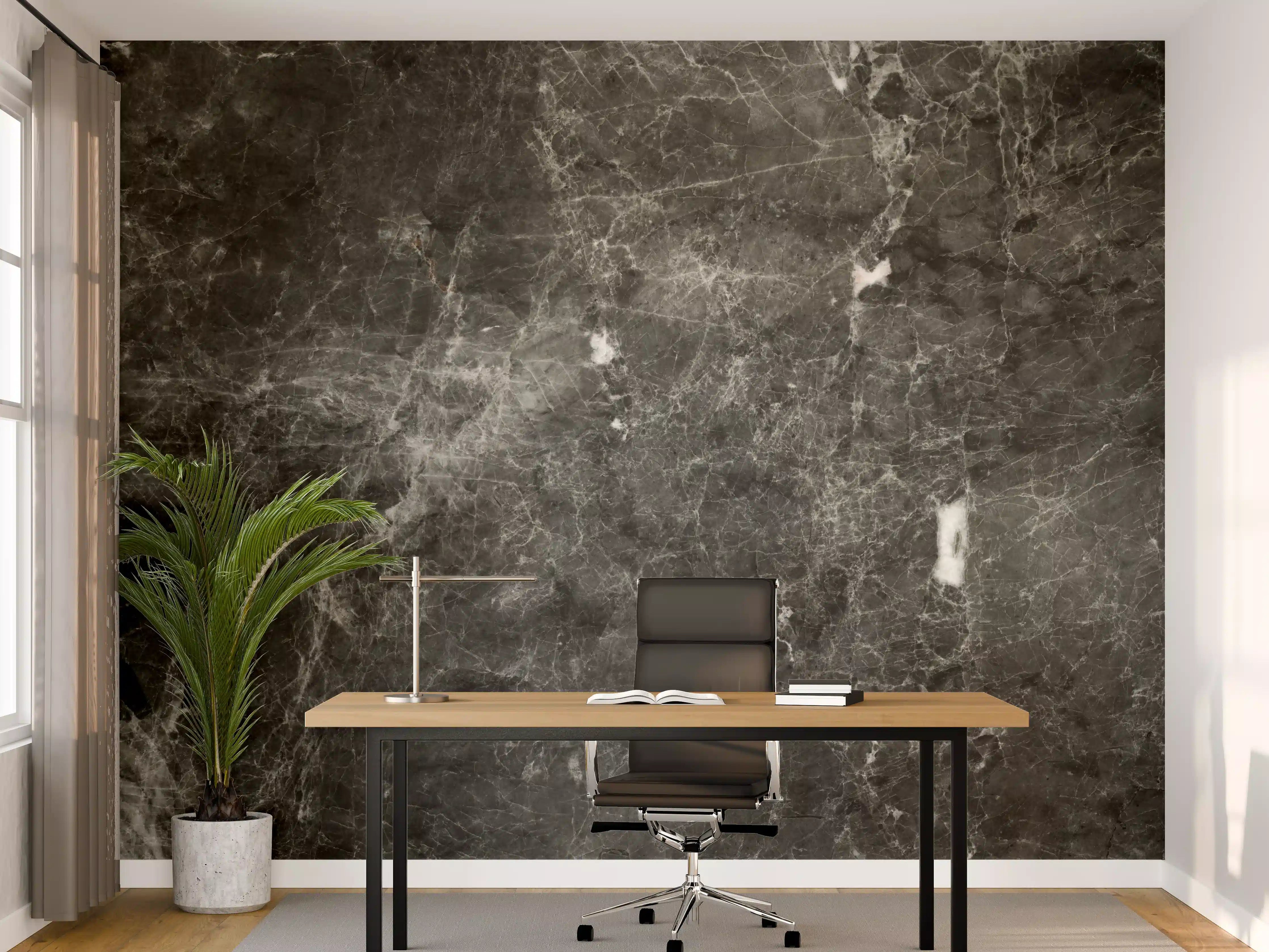 Büro Wandgestaltung - Gräuliche Marmor Oberfläche