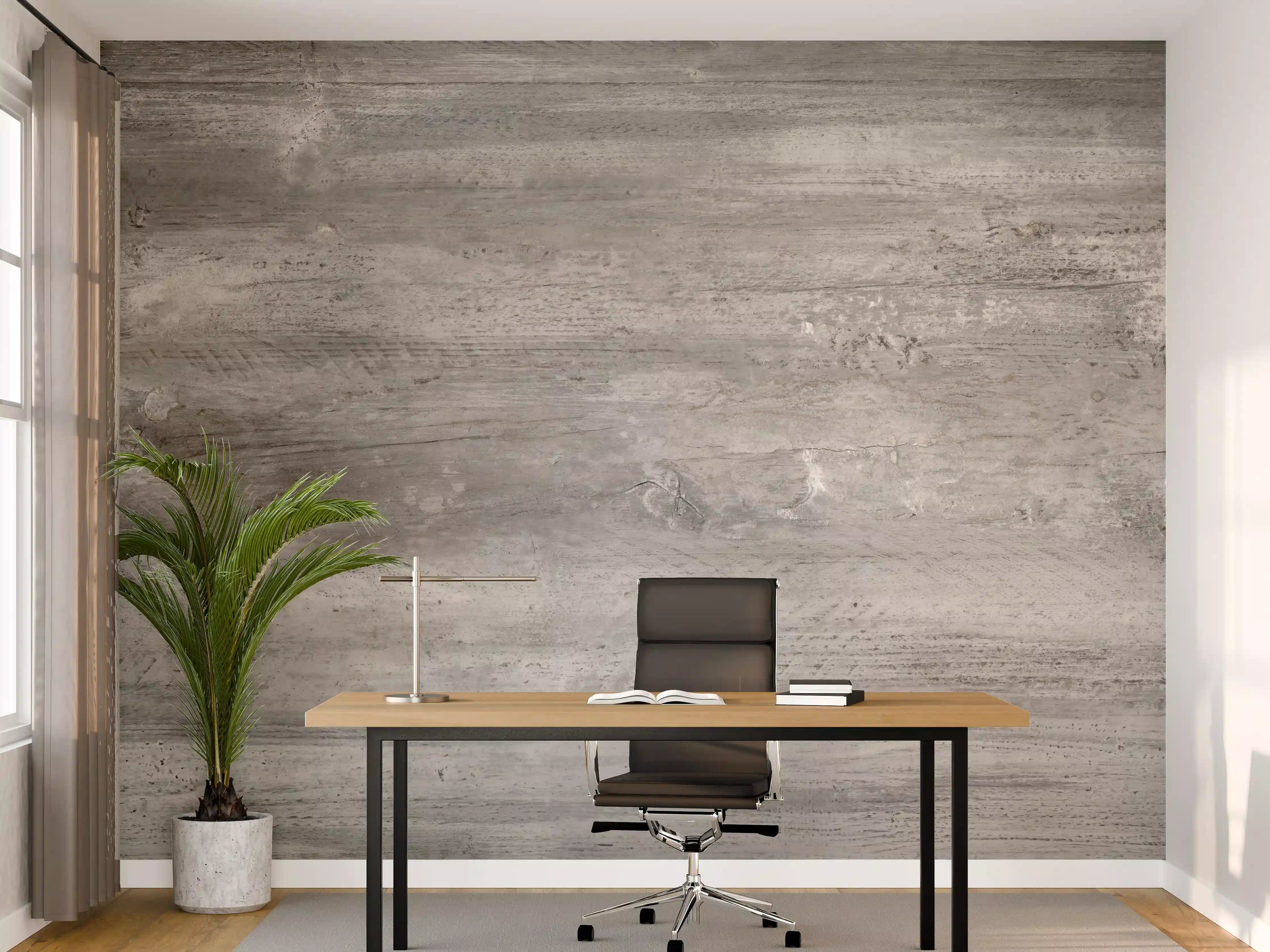 Büro Wandgestaltung - Gräuliche alte Holztextur