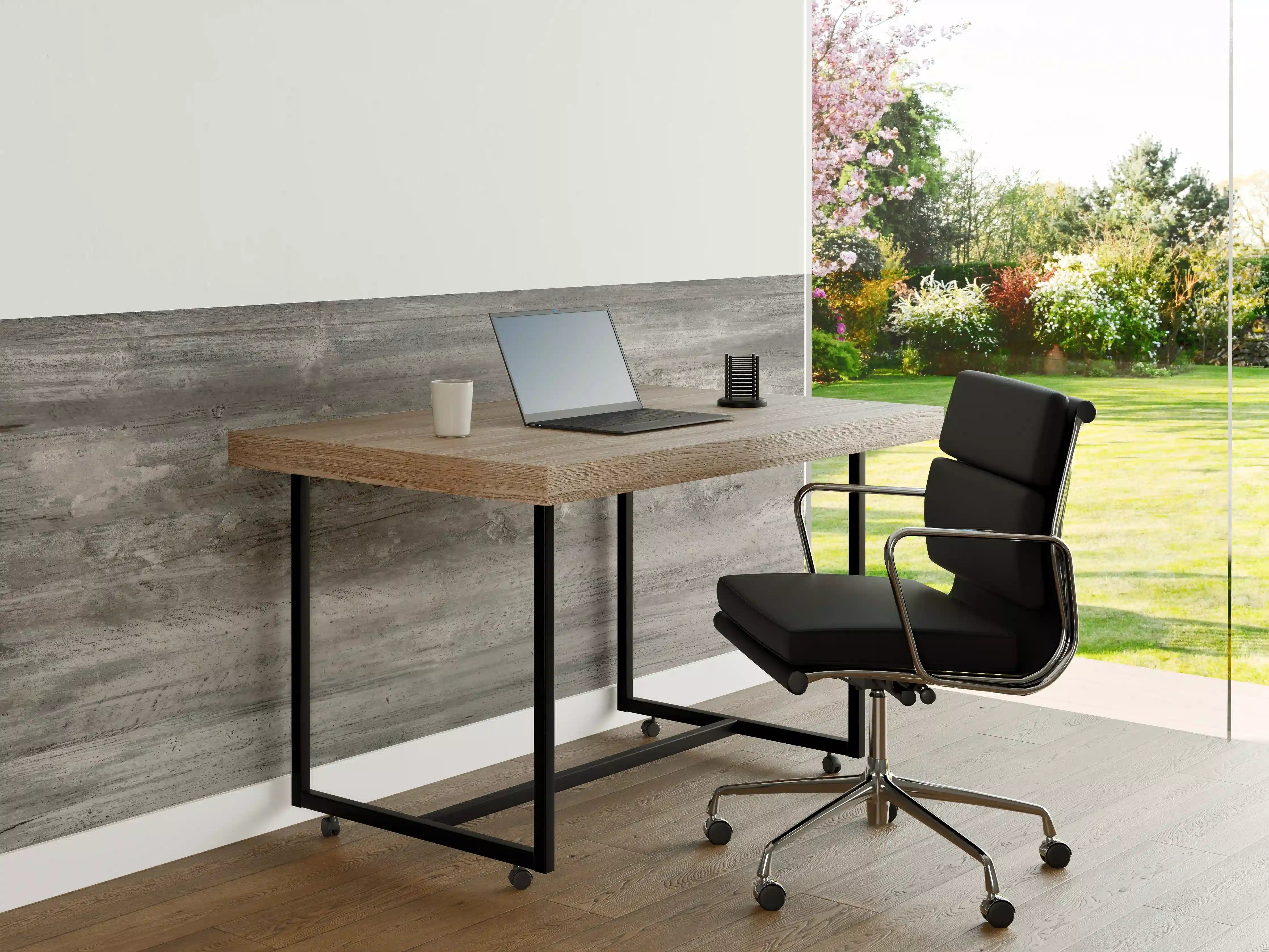 Büro Wandgestaltung - Gräuliche alte Holztextur