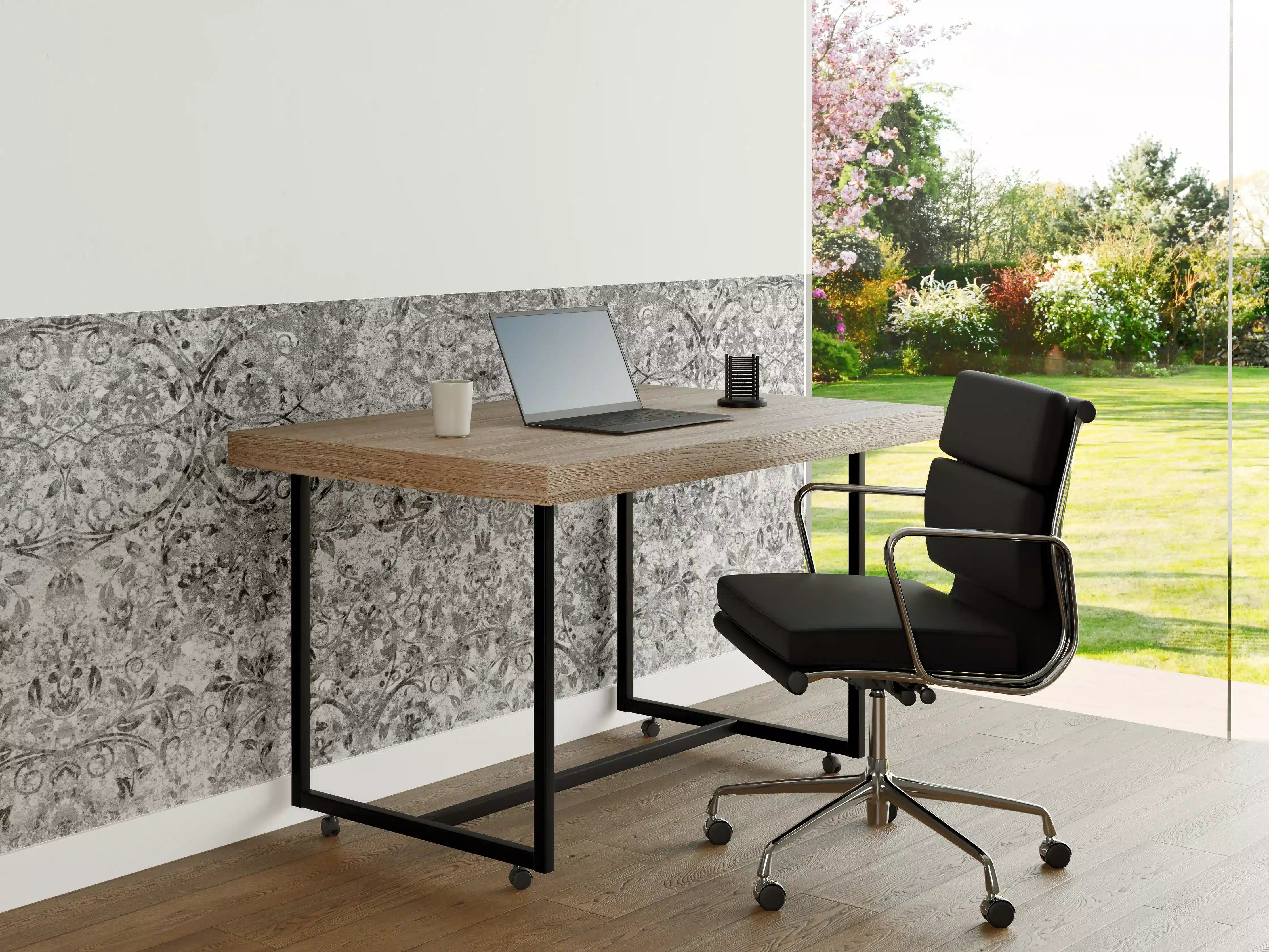 Büro Wandgestaltung - Gräuliche gealterte Tapet-Wand