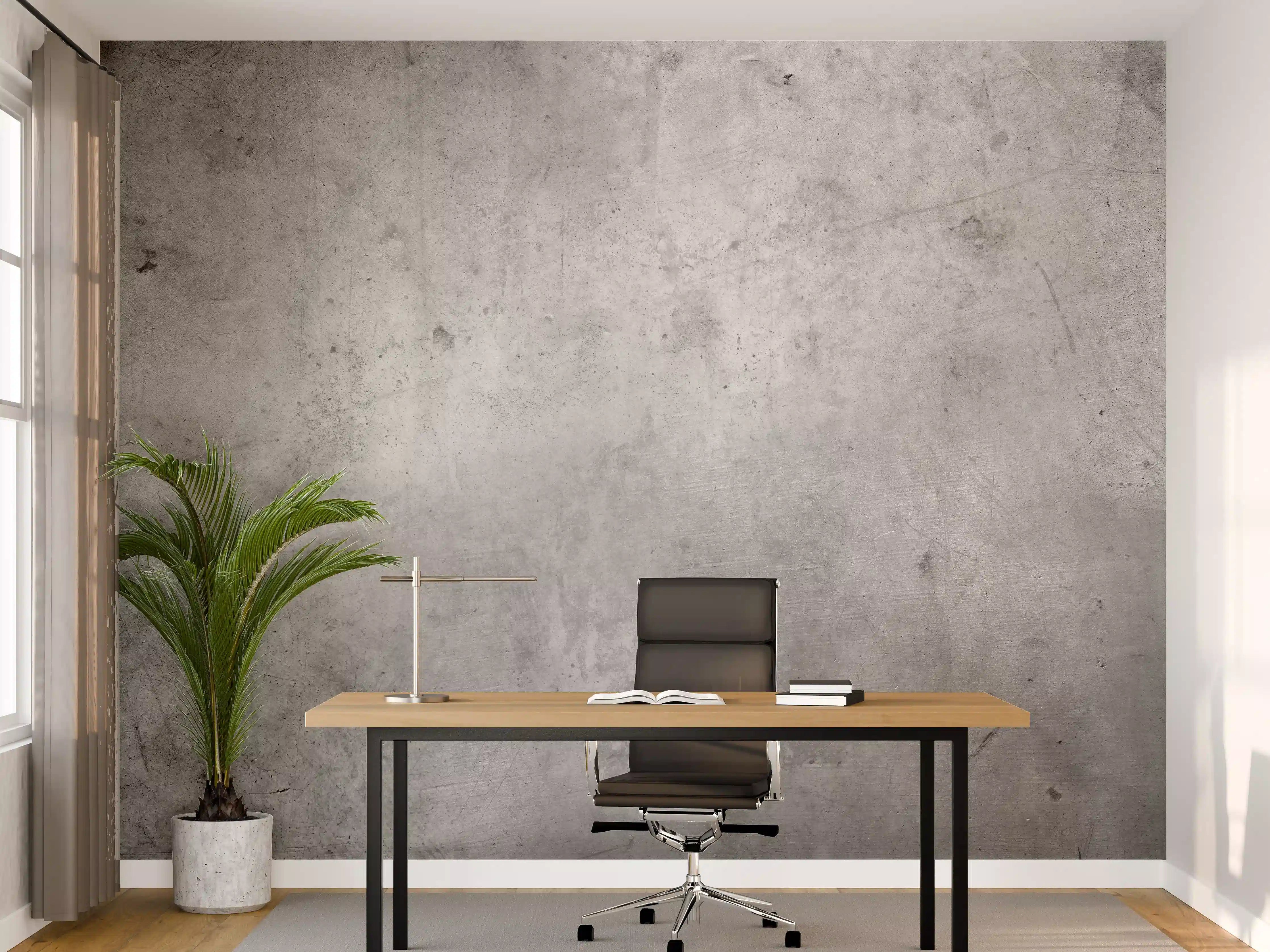 Büro Wandgestaltung - Gräulicher rauer Beton